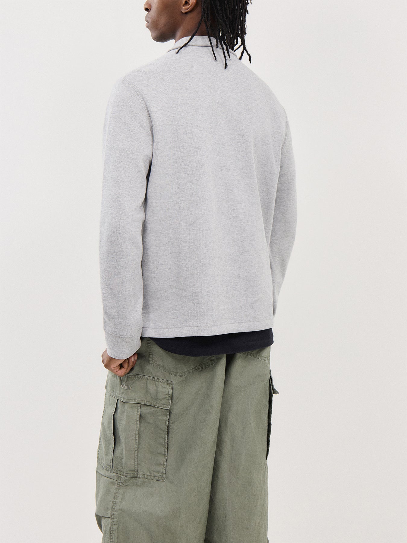 1/4 Zip Jacquard Sweatshirt