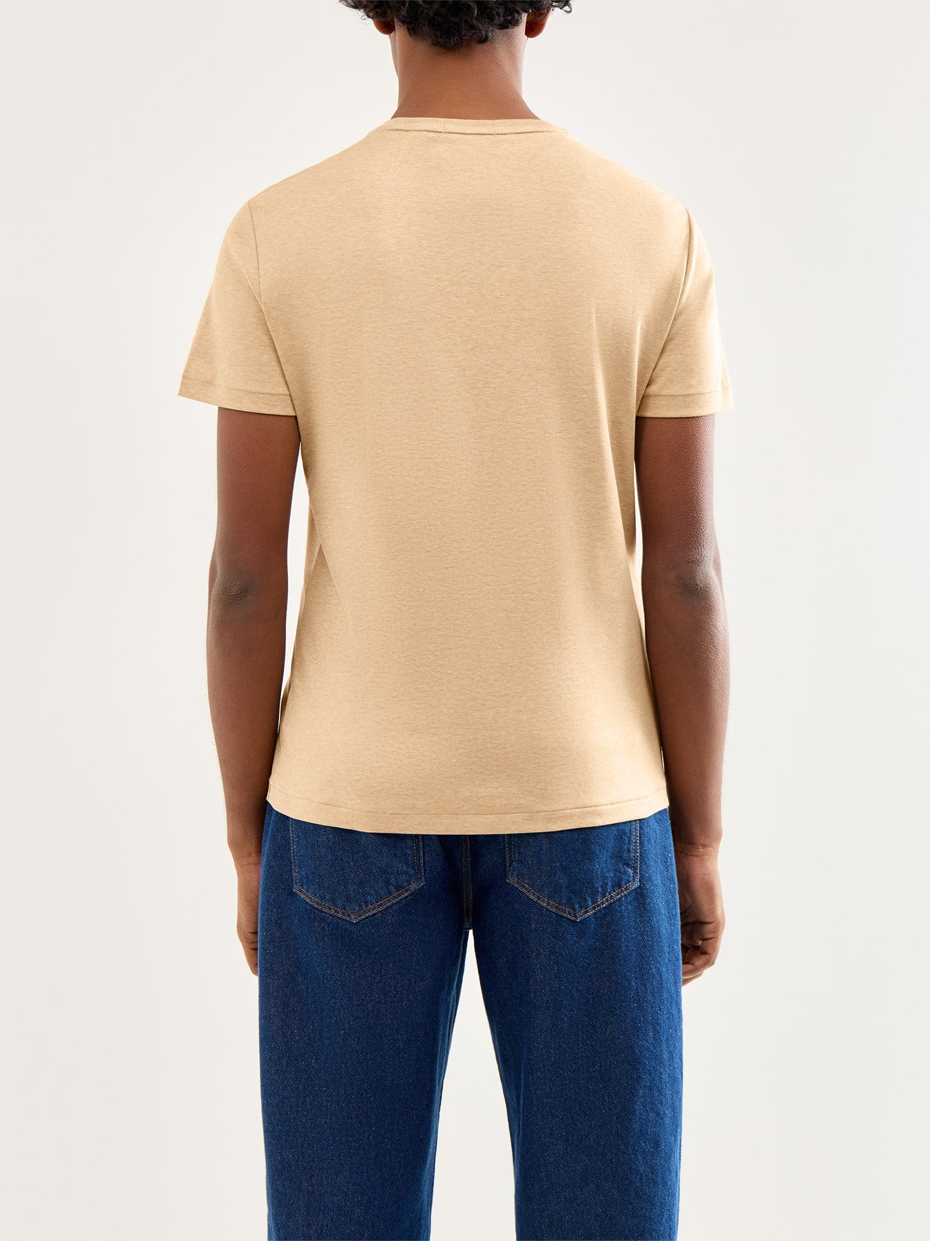 Pima Soft Touch Tee Classic Camel Heather