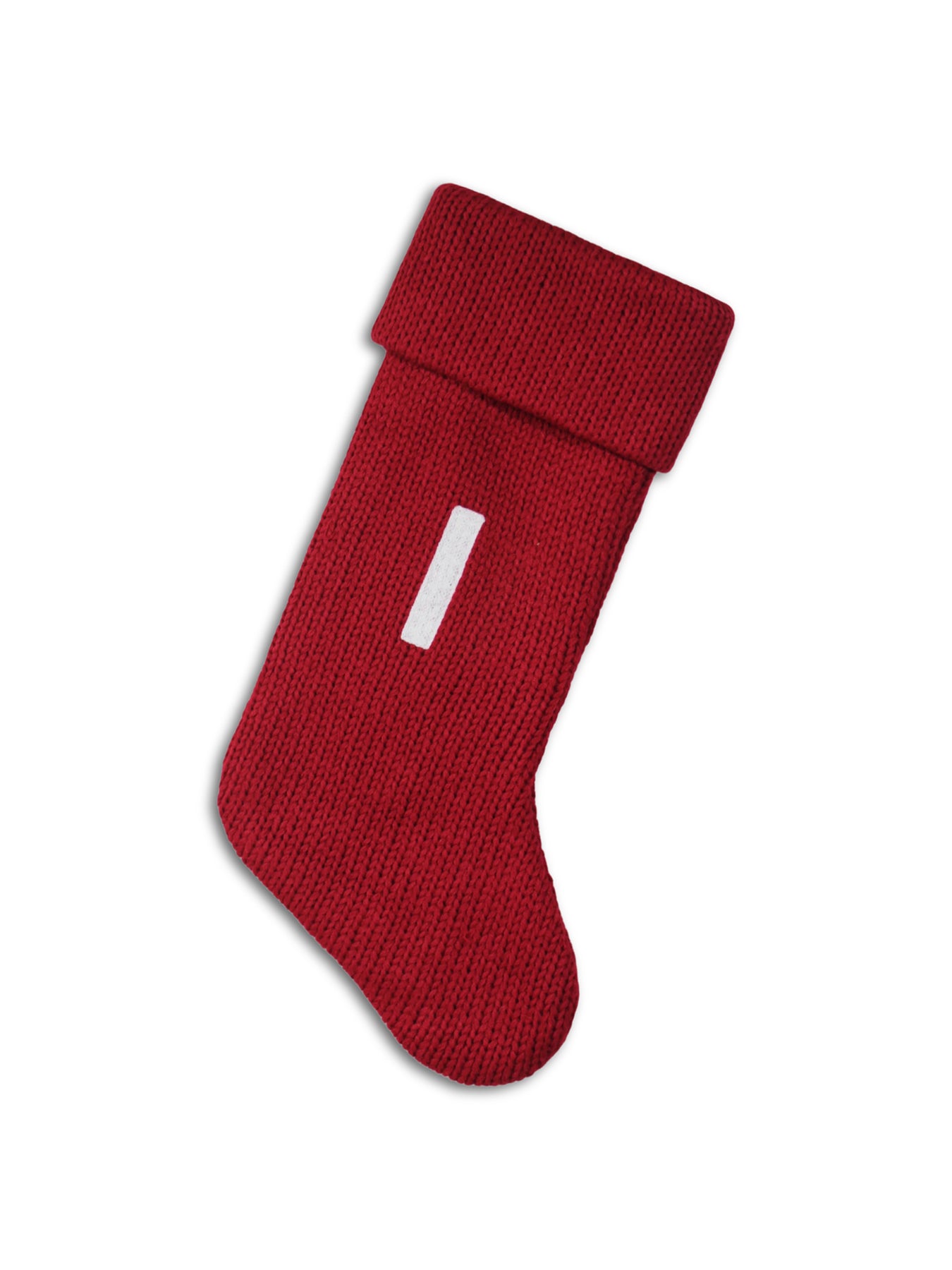 Alphabet Velvet Christmas Stocking I