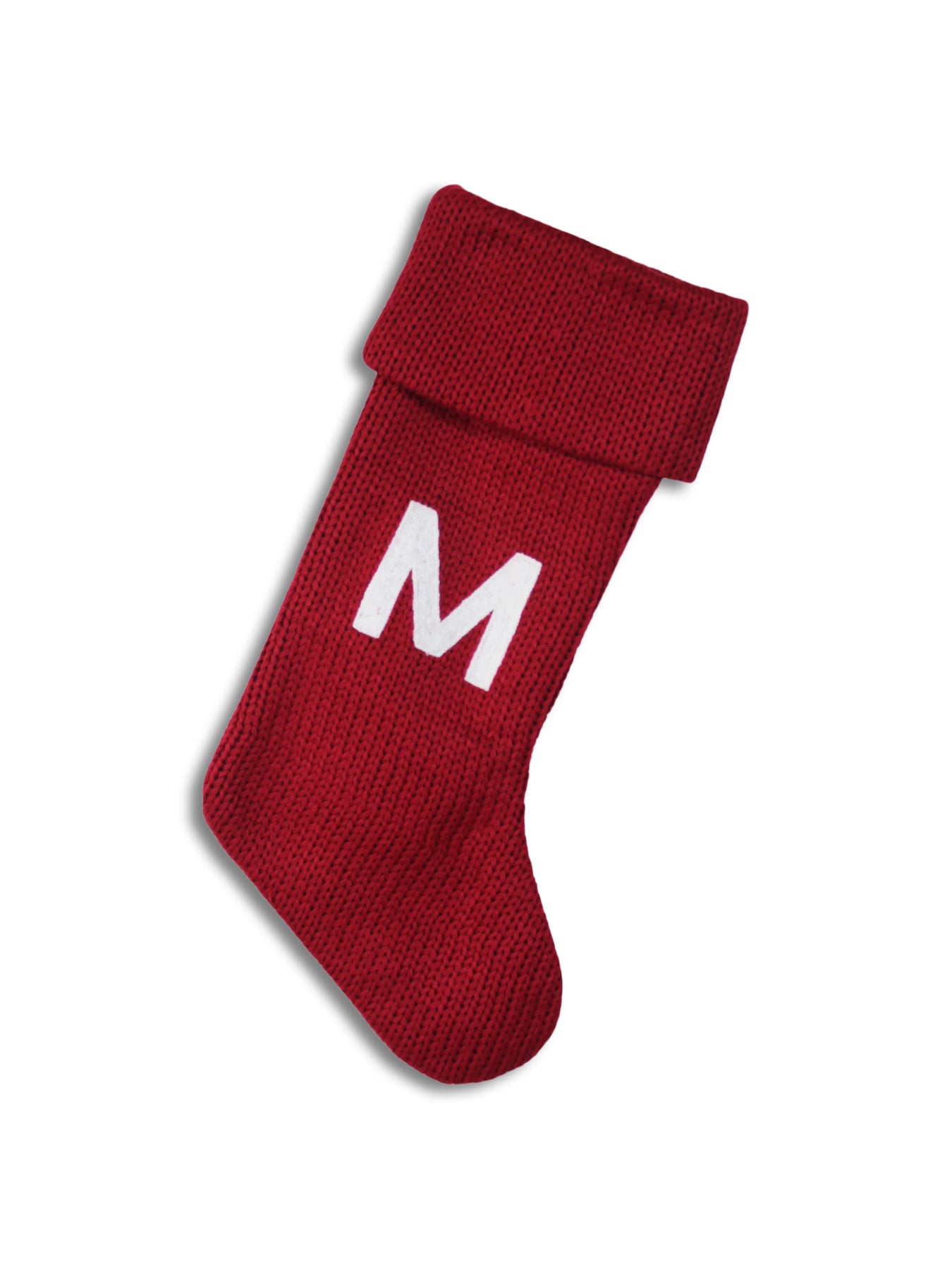 Alphabet Velvet Christmas Stocking M