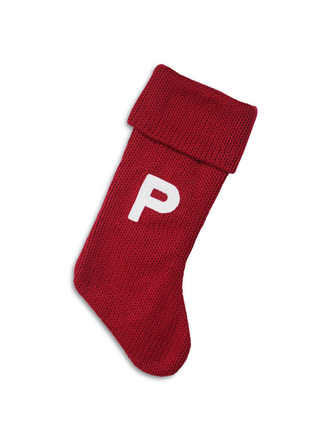Alphabet Velvet Christmas Stocking P