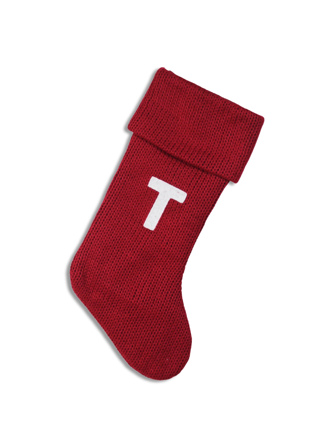 Alphabet Velvet Christmas Stocking T