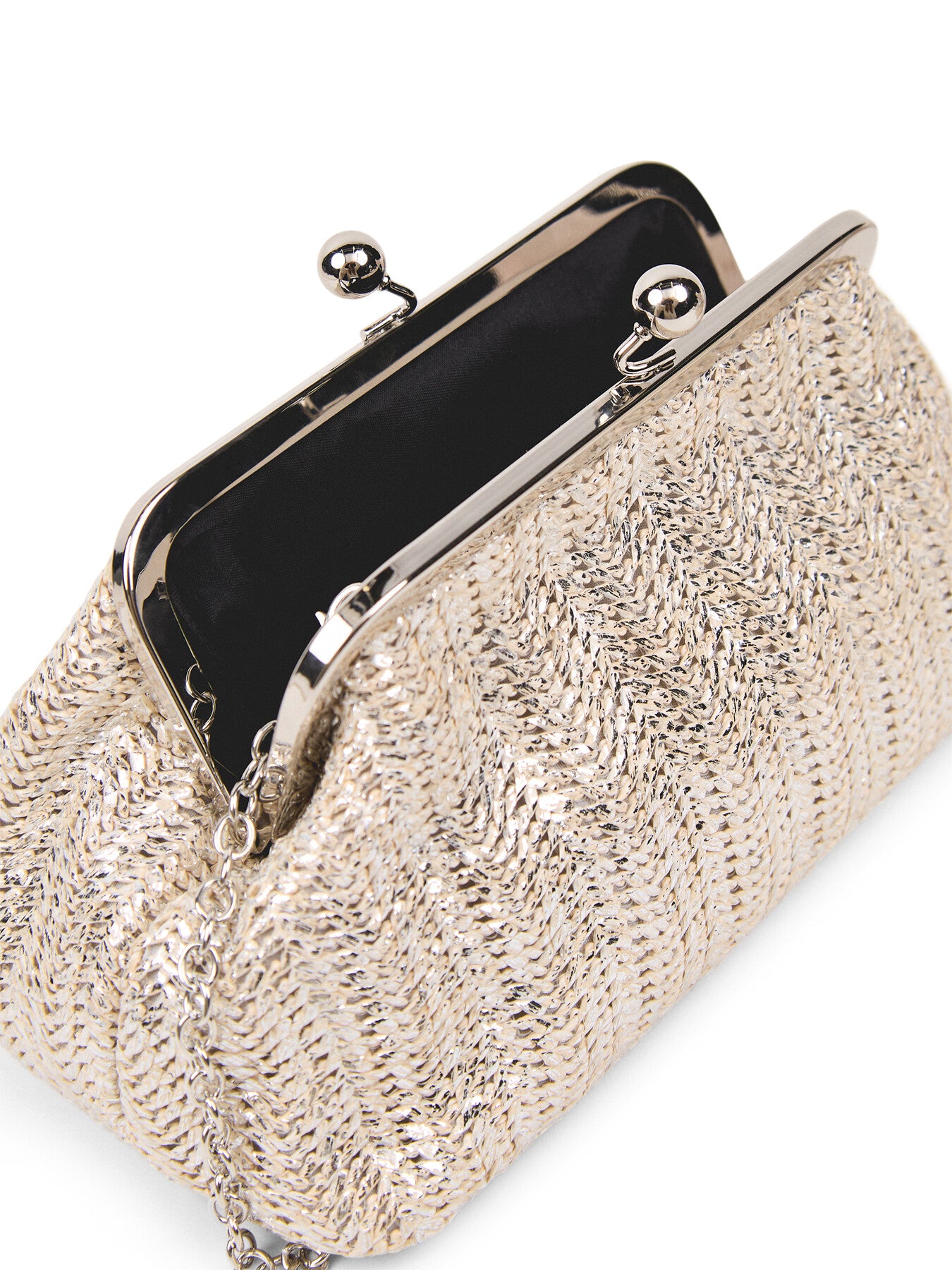 Top Clip Small Clutch with Chain