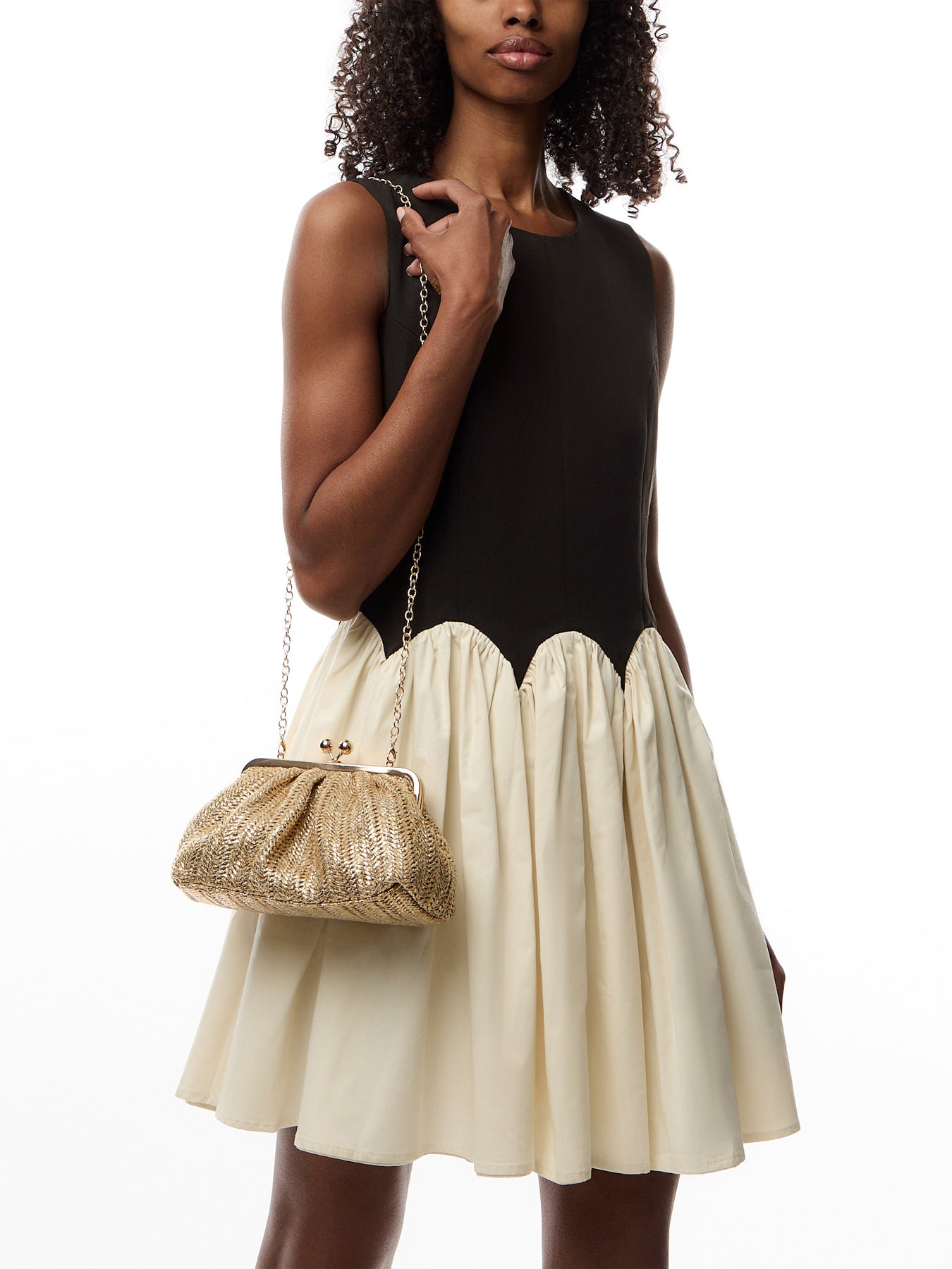 Top Clip Small Clutch with Chain