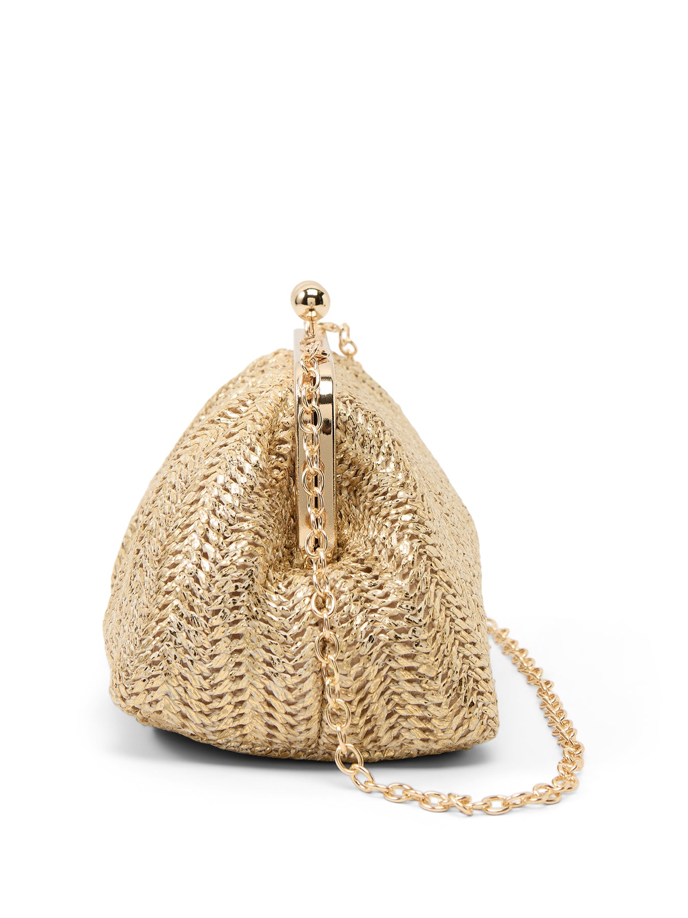 Top Clip Small Clutch with Chain