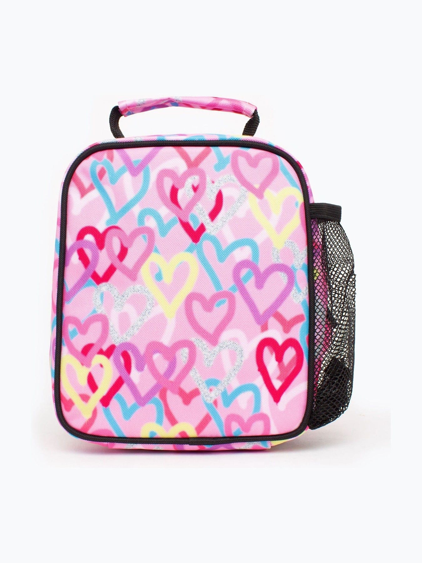 Graffiti Hearts Lunch Box - Pink
