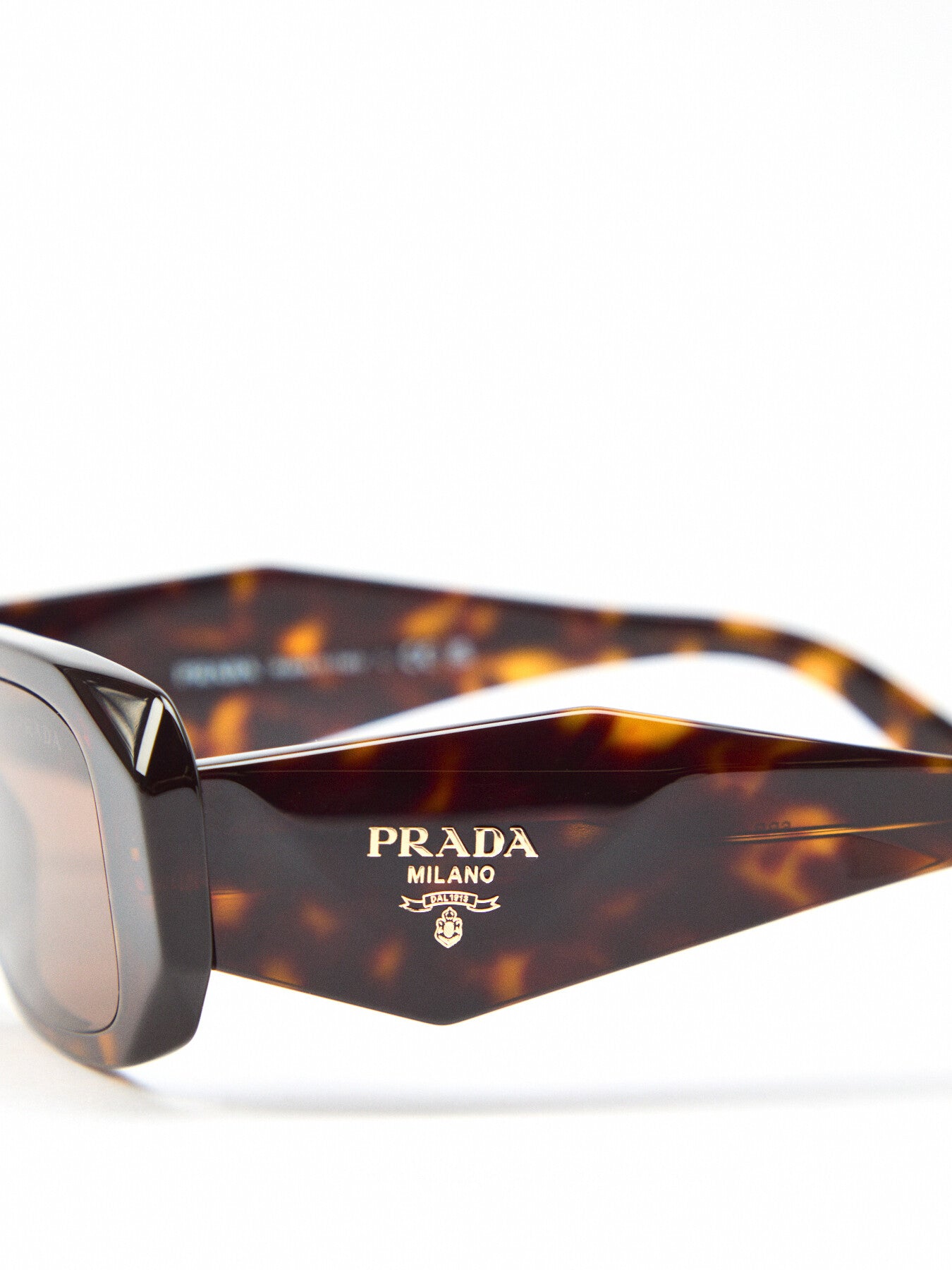 PR 17WS Slim Frame Acetate Geometric Arm Sunglasses