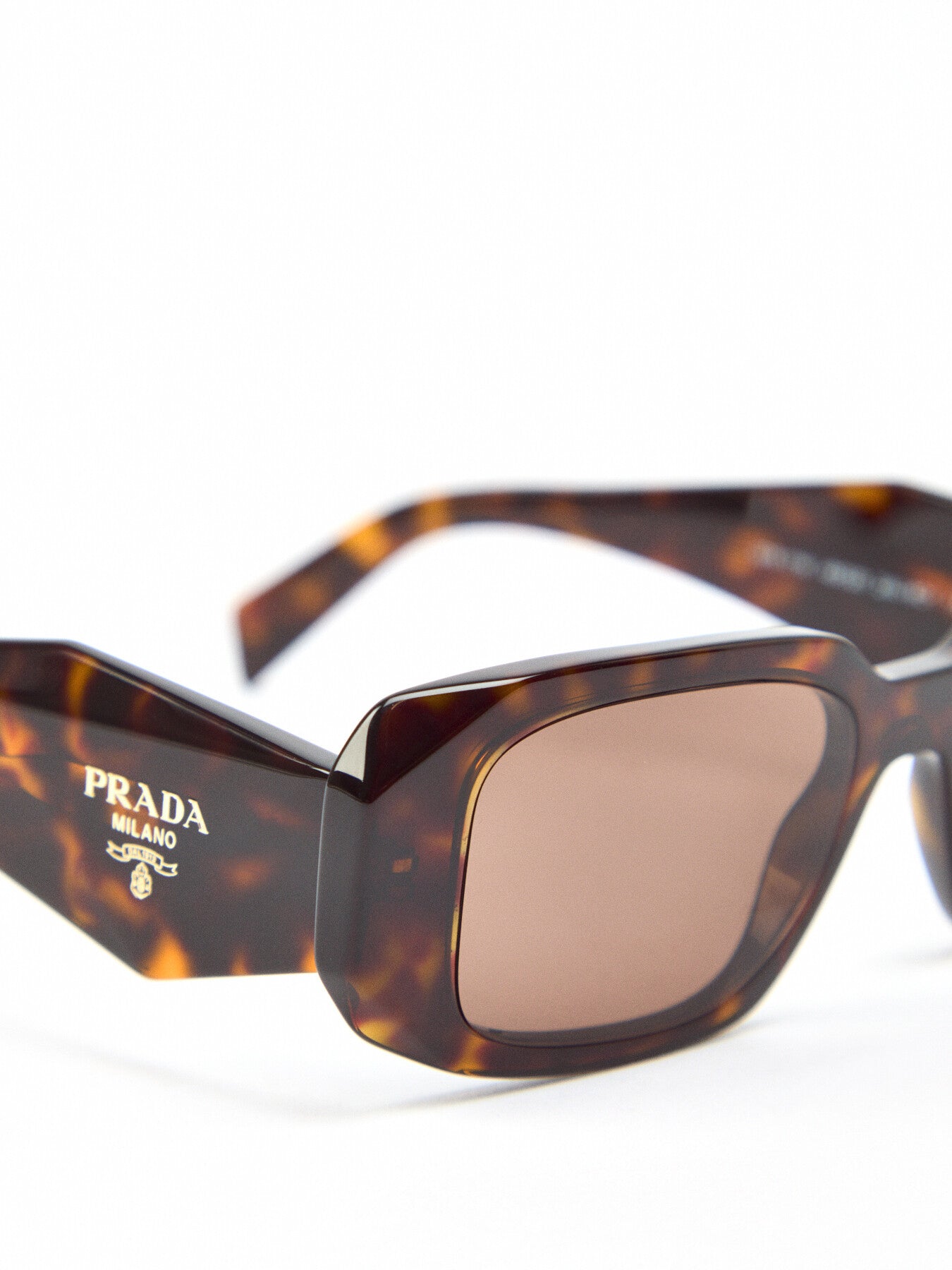 PR 17WS Slim Frame Acetate Geometric Arm Sunglasses