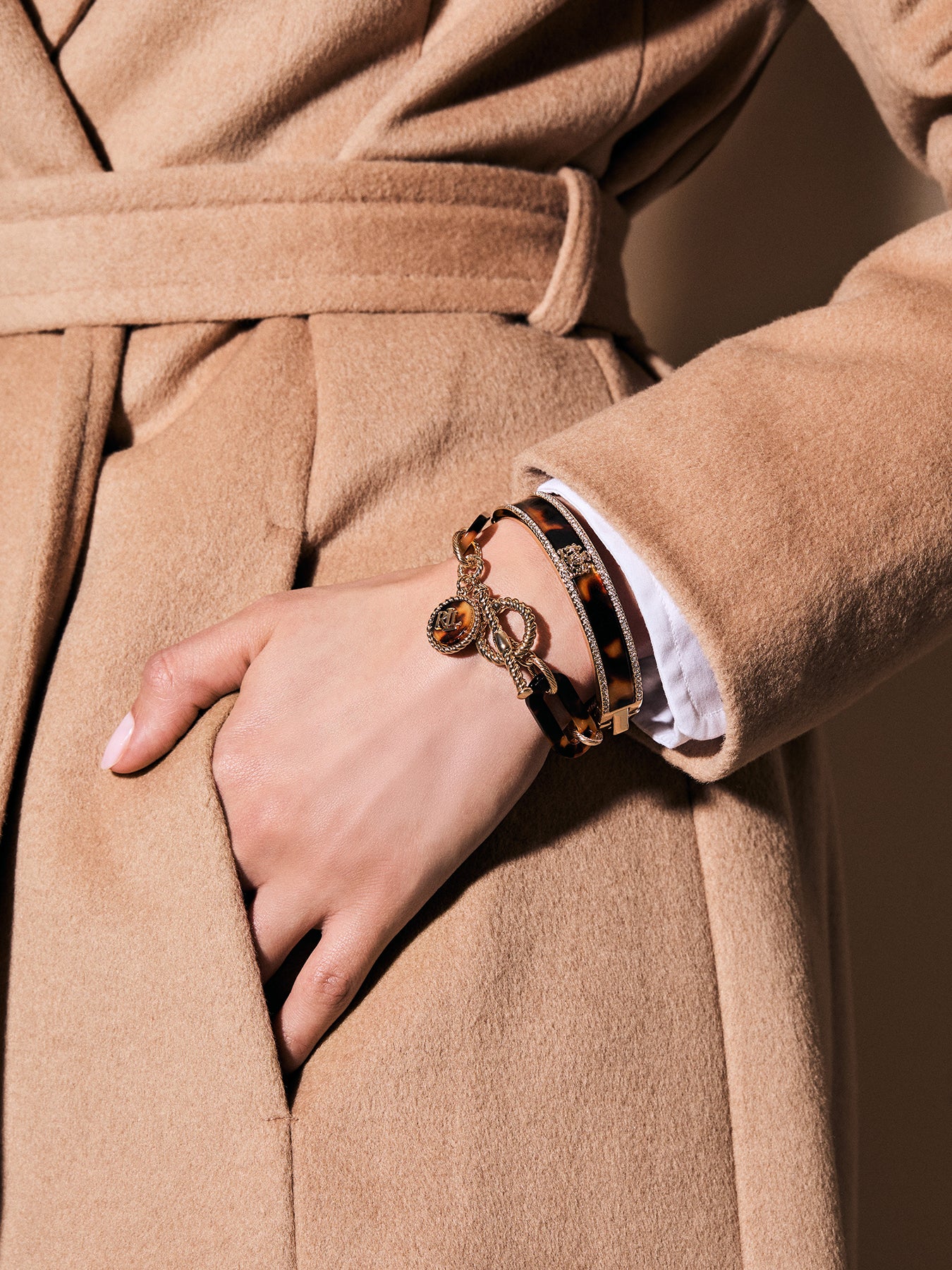 Lauren Ralph Lauren Tort Flex Bracelet