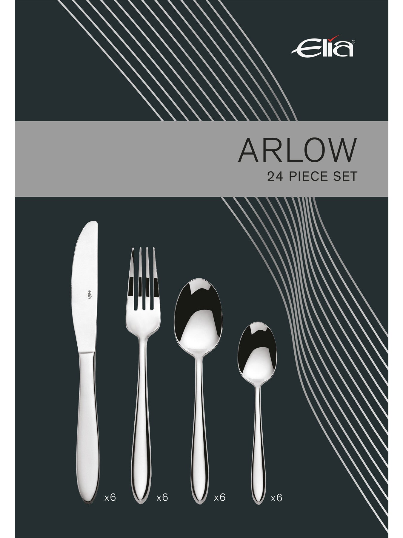 Arlow 24 Piece Cutlery Set