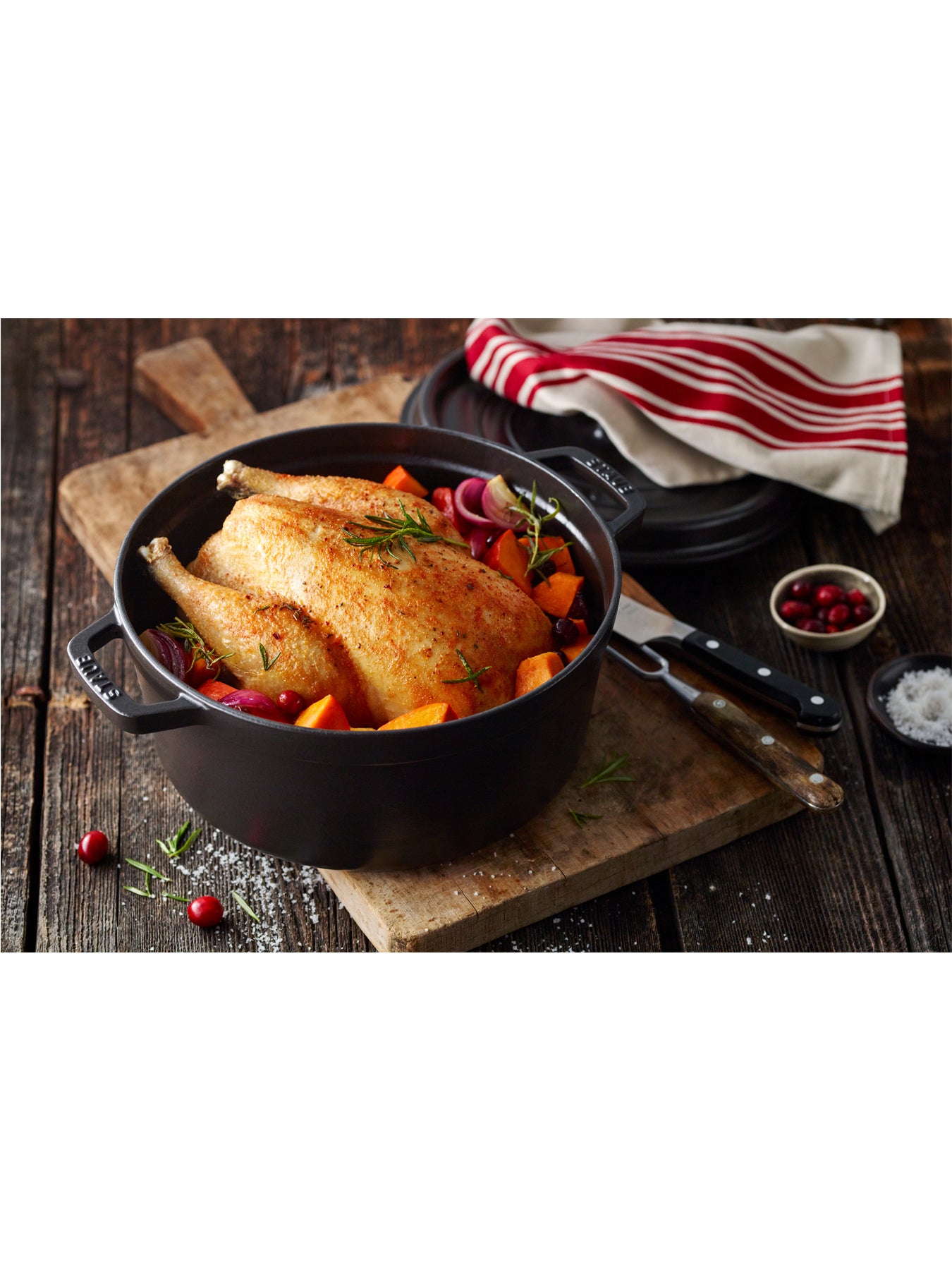 Round Cast Iron Cocotte 24cm