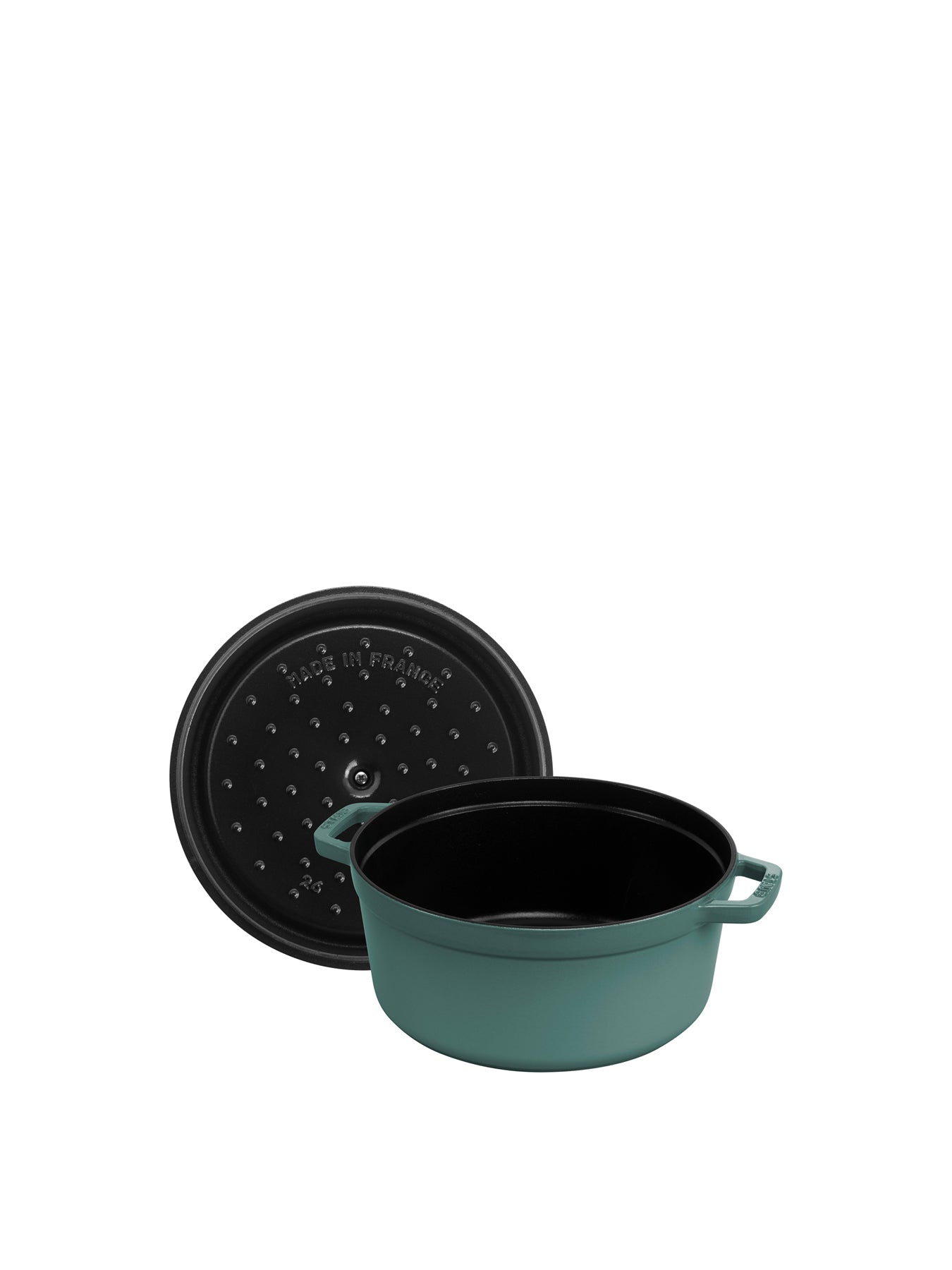 Round Cast Iron Cocotte Eucalyptus 26cm