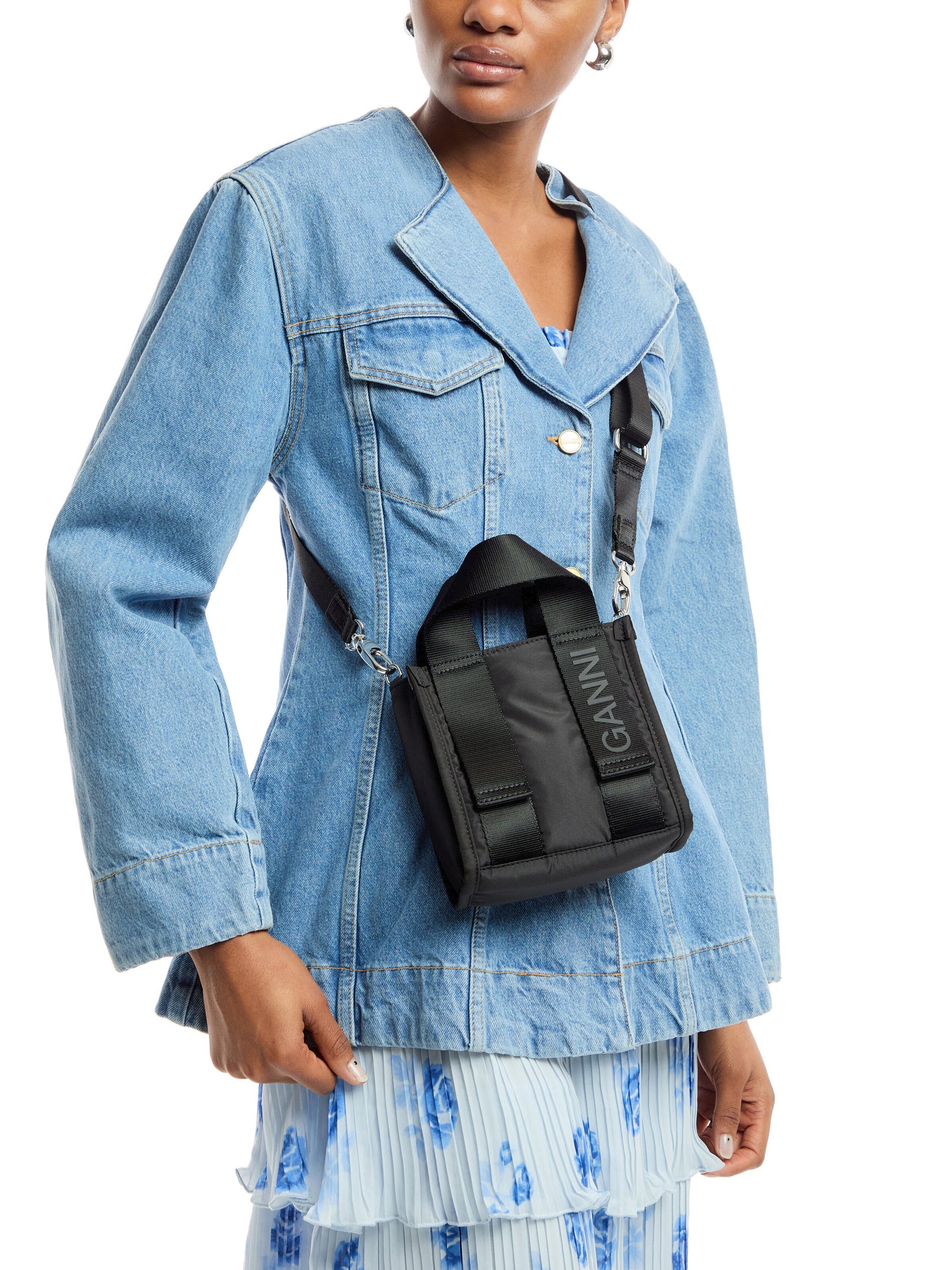 Recycled tech Mini Tote