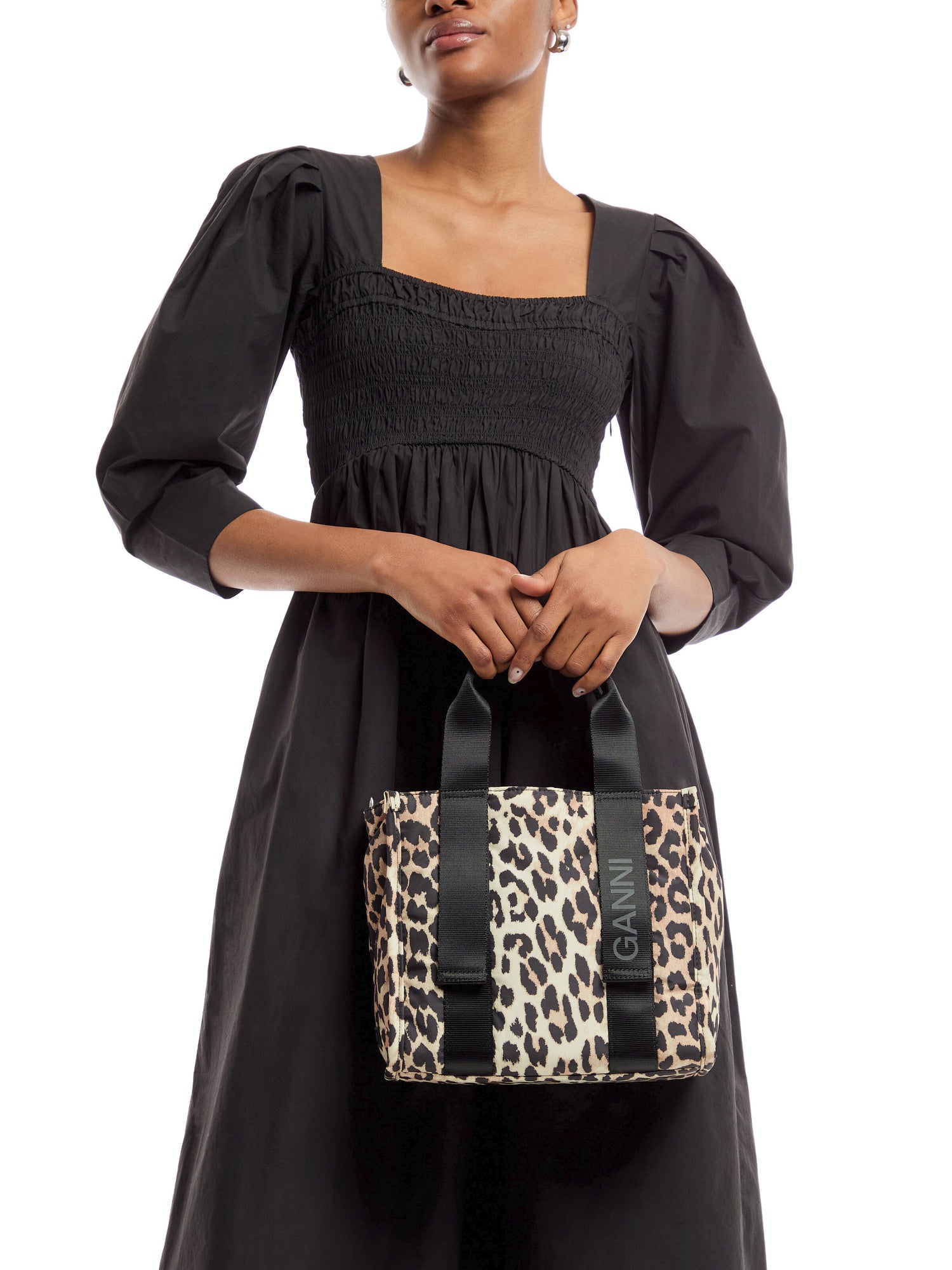 Recycled tech Small Tote Print