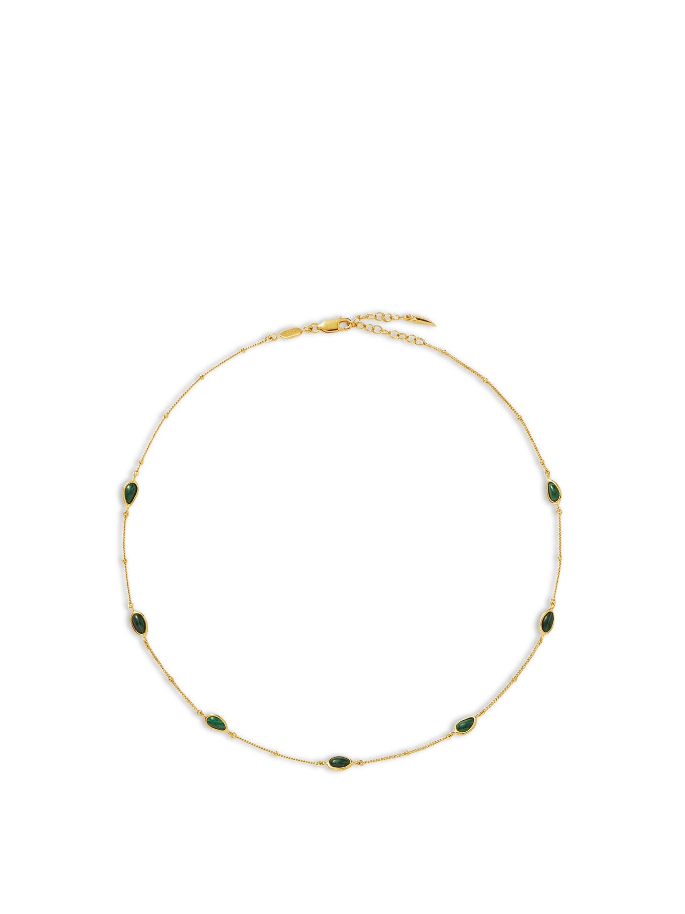 Green Malachite Stone Choker
