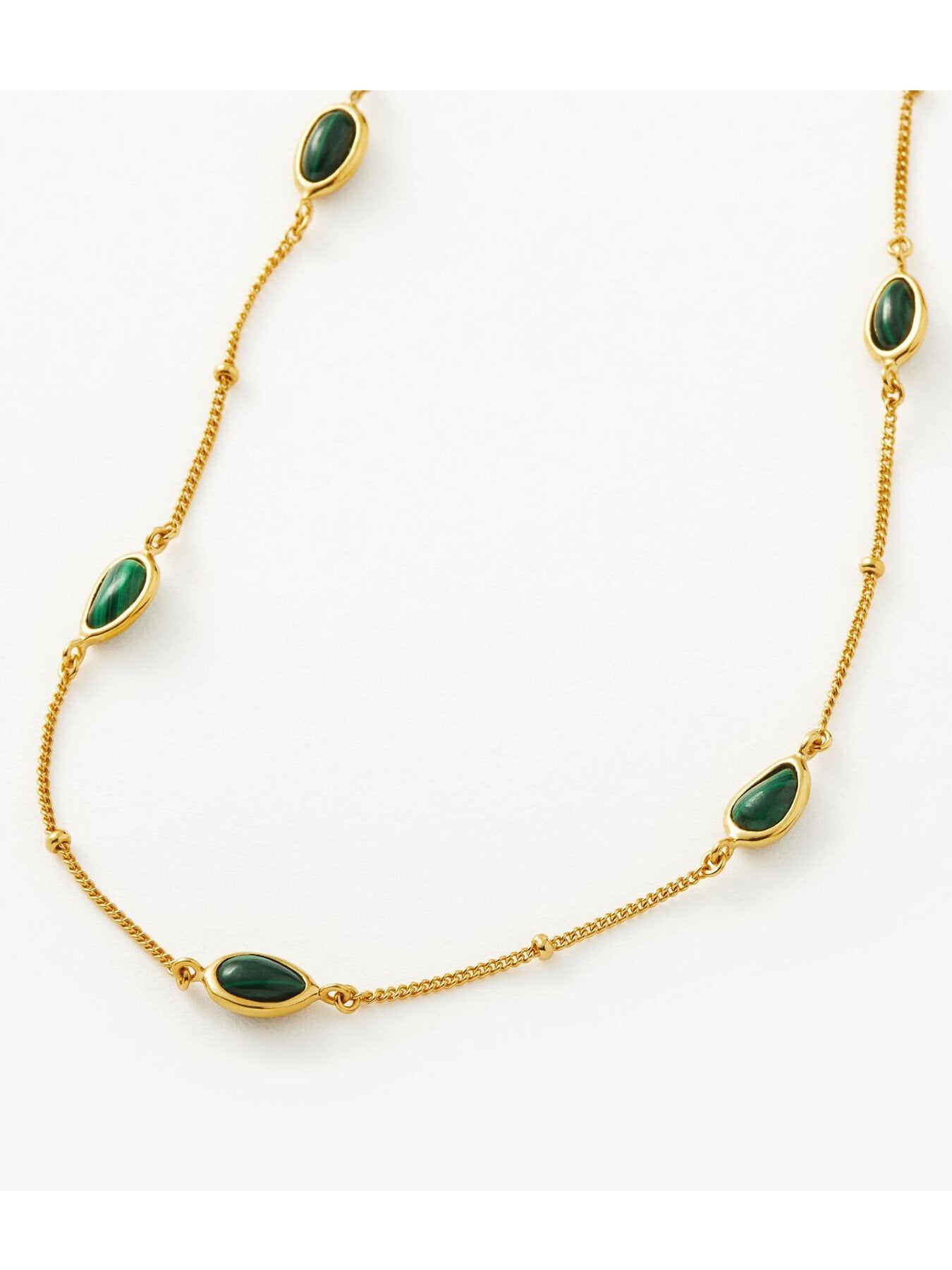 Green Malachite Stone Choker