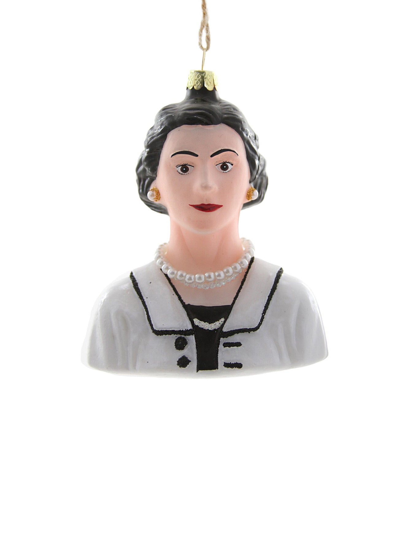 Coco Chanel Glass Christmas Tree Hanging Decoration