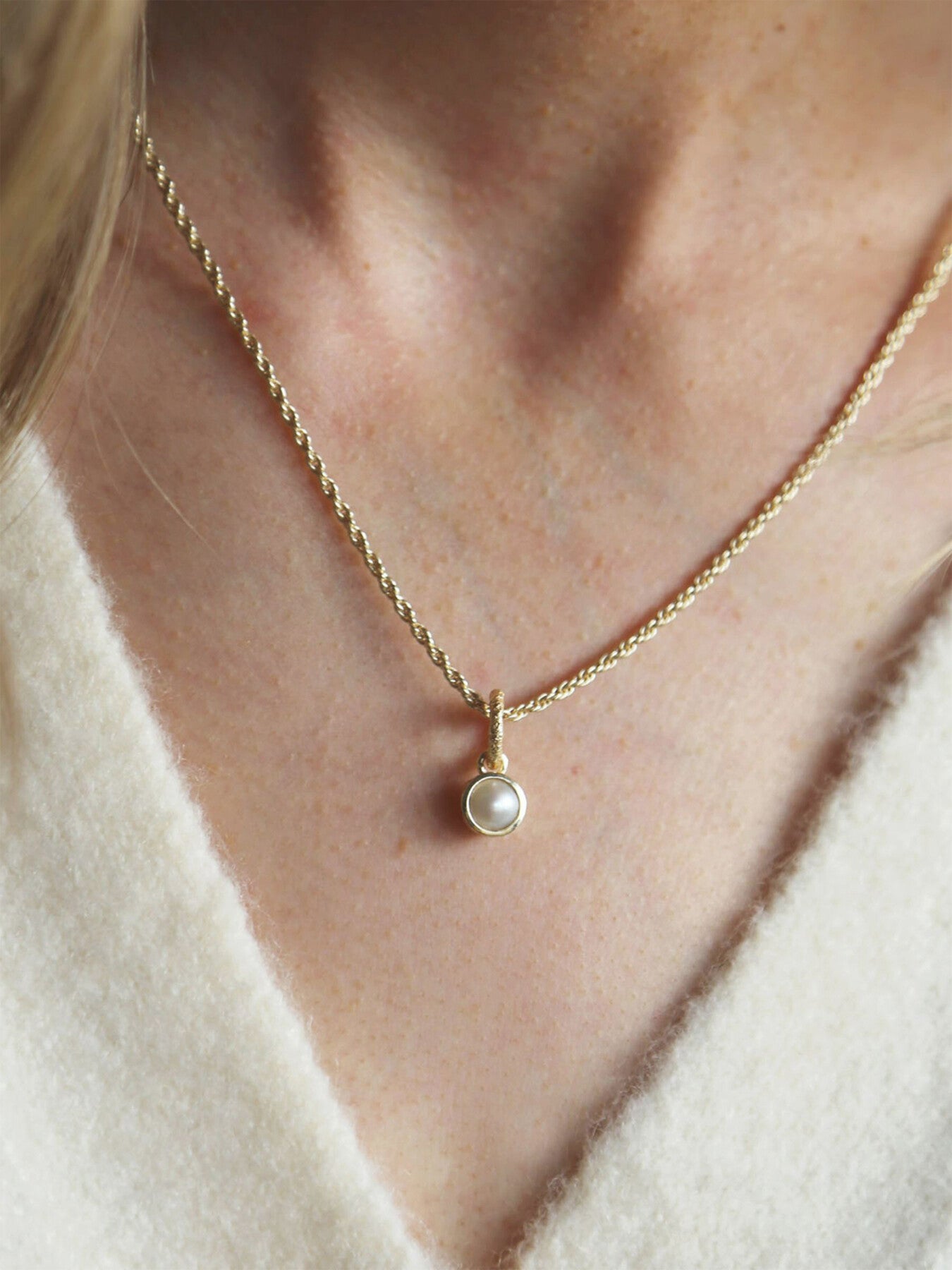 Pearl Birthstone Necklace