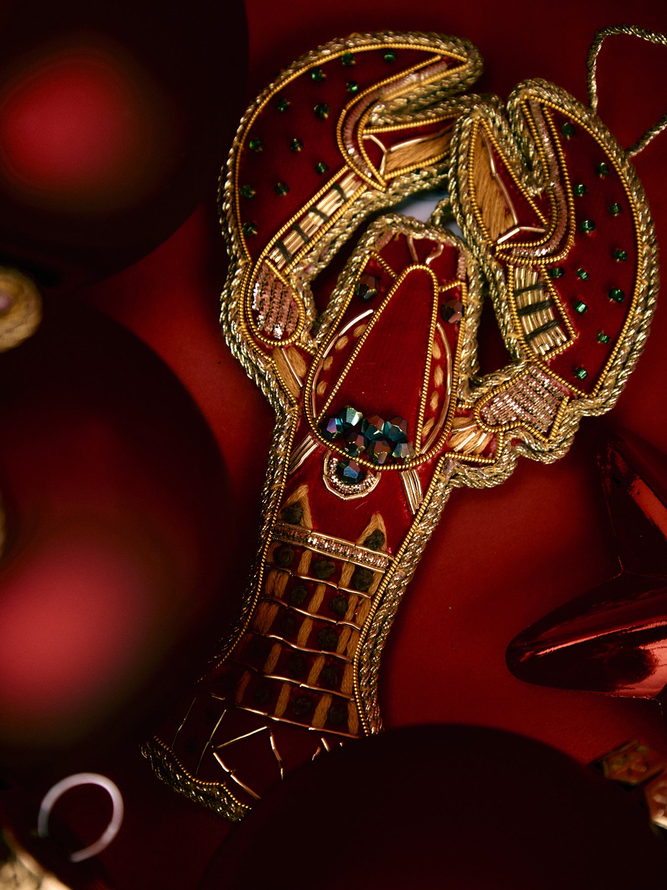 Crystal Lobster Christmas Tree Decoration