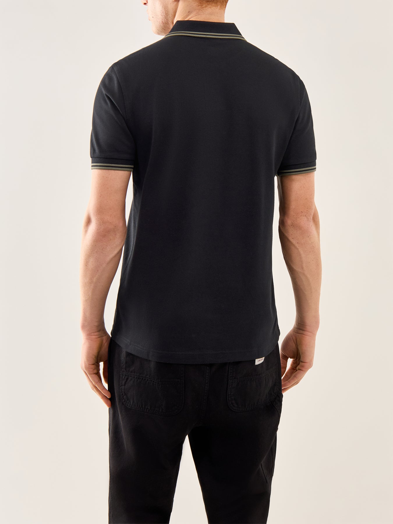 Twin Tipped Polo Shirt Black