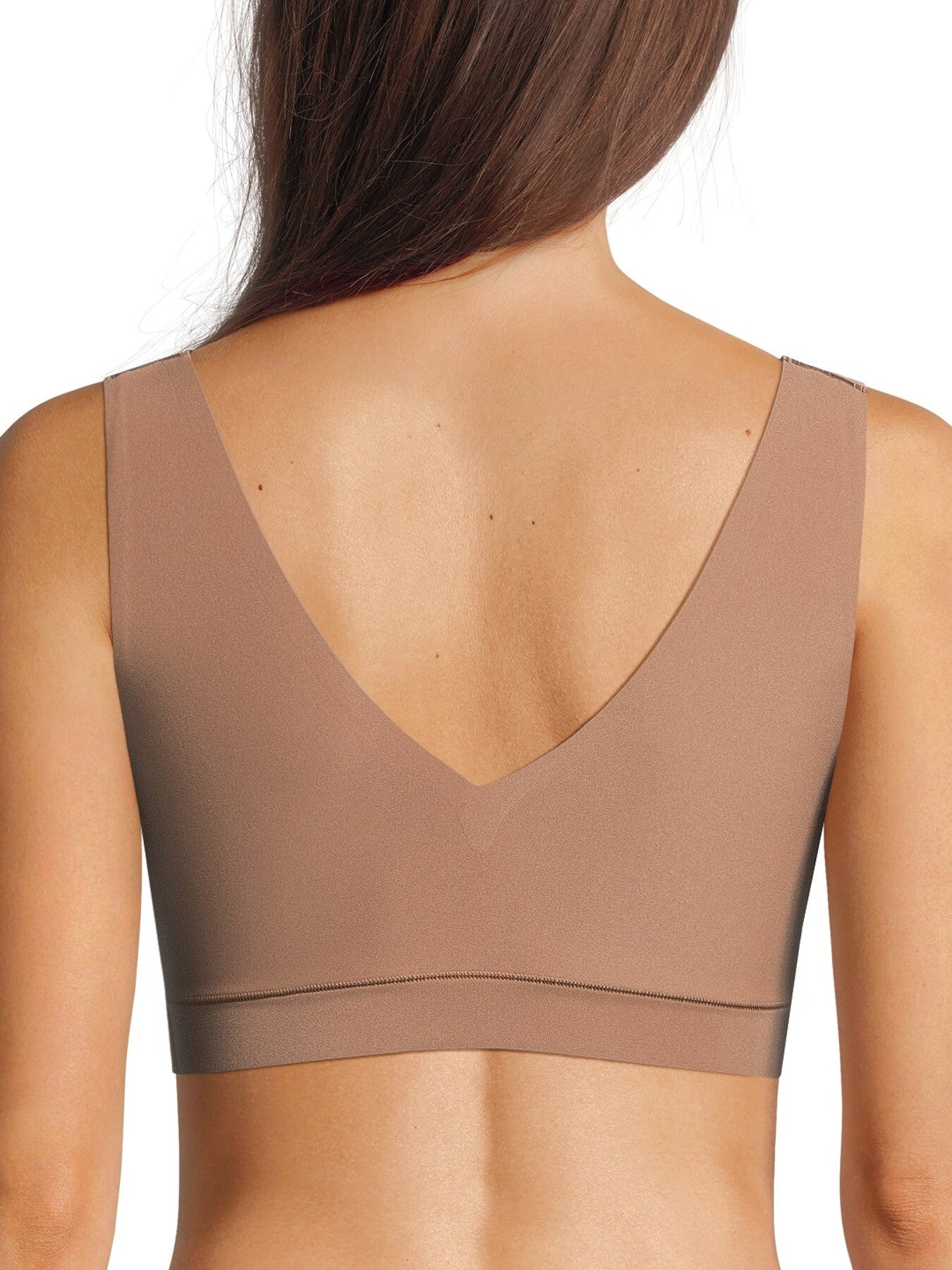 Soft Stretch V Neck Padded Crop Top