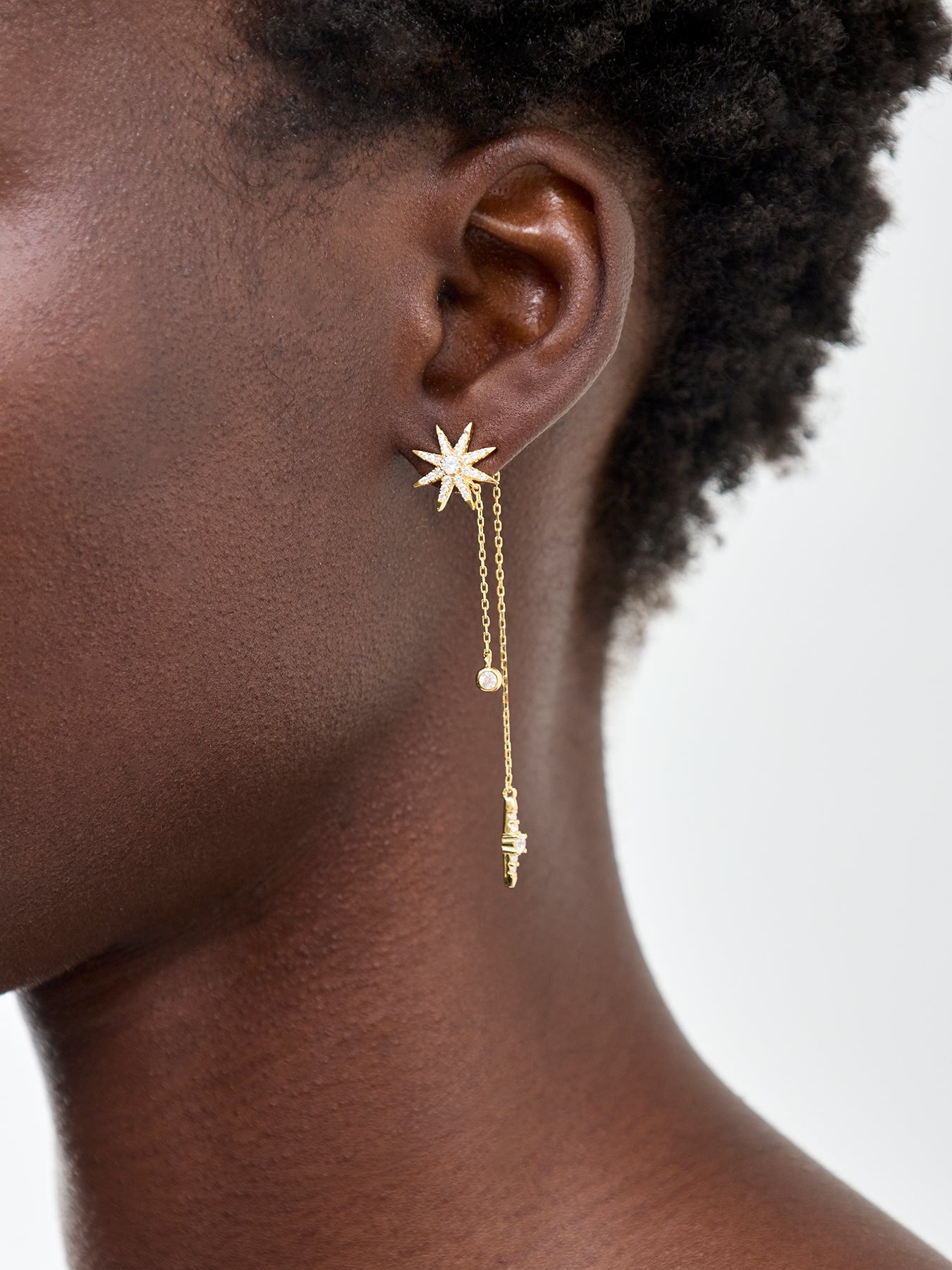 Nova Long Earrings Gold