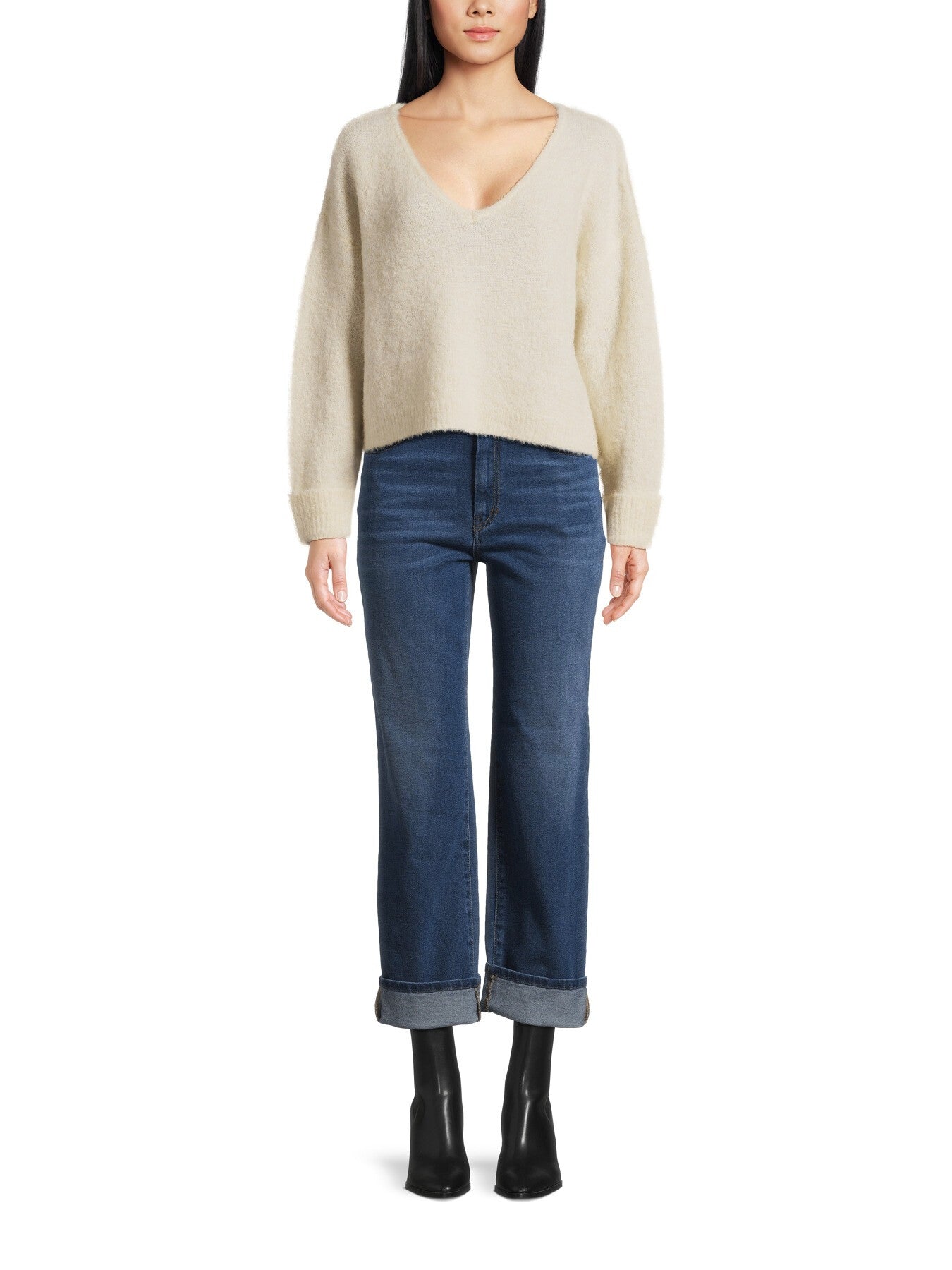 East V Neck Knit Jumper