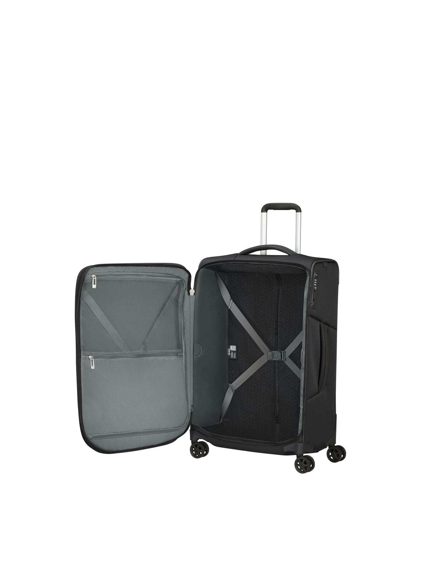 Samsonite Repsark Spinner 4 Wheel 67cm Expandable Suitcase Ozone Black