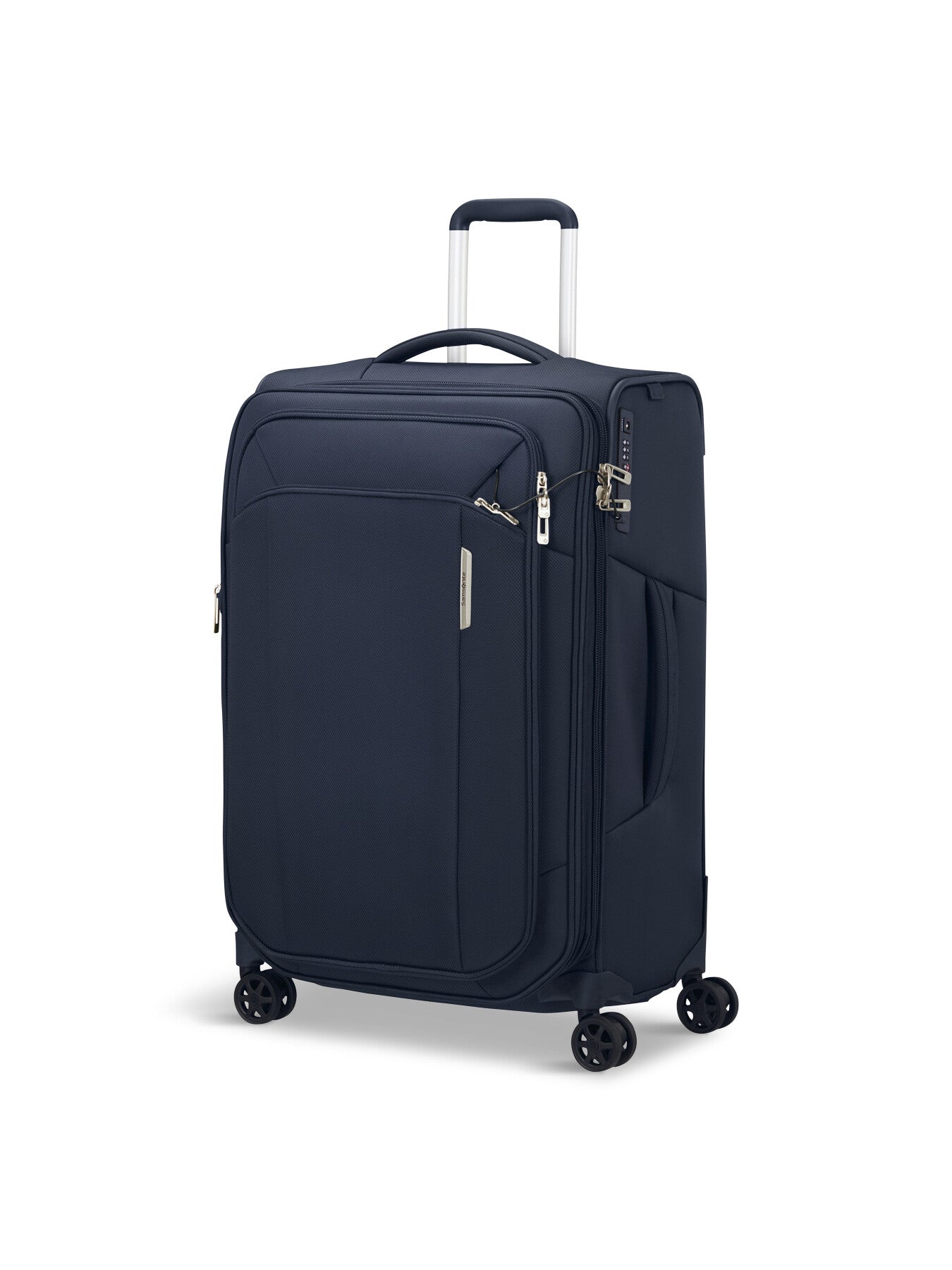 Samsonite Repsark Spinner 4 Wheel Expandable Suitcase Navy 67 cm