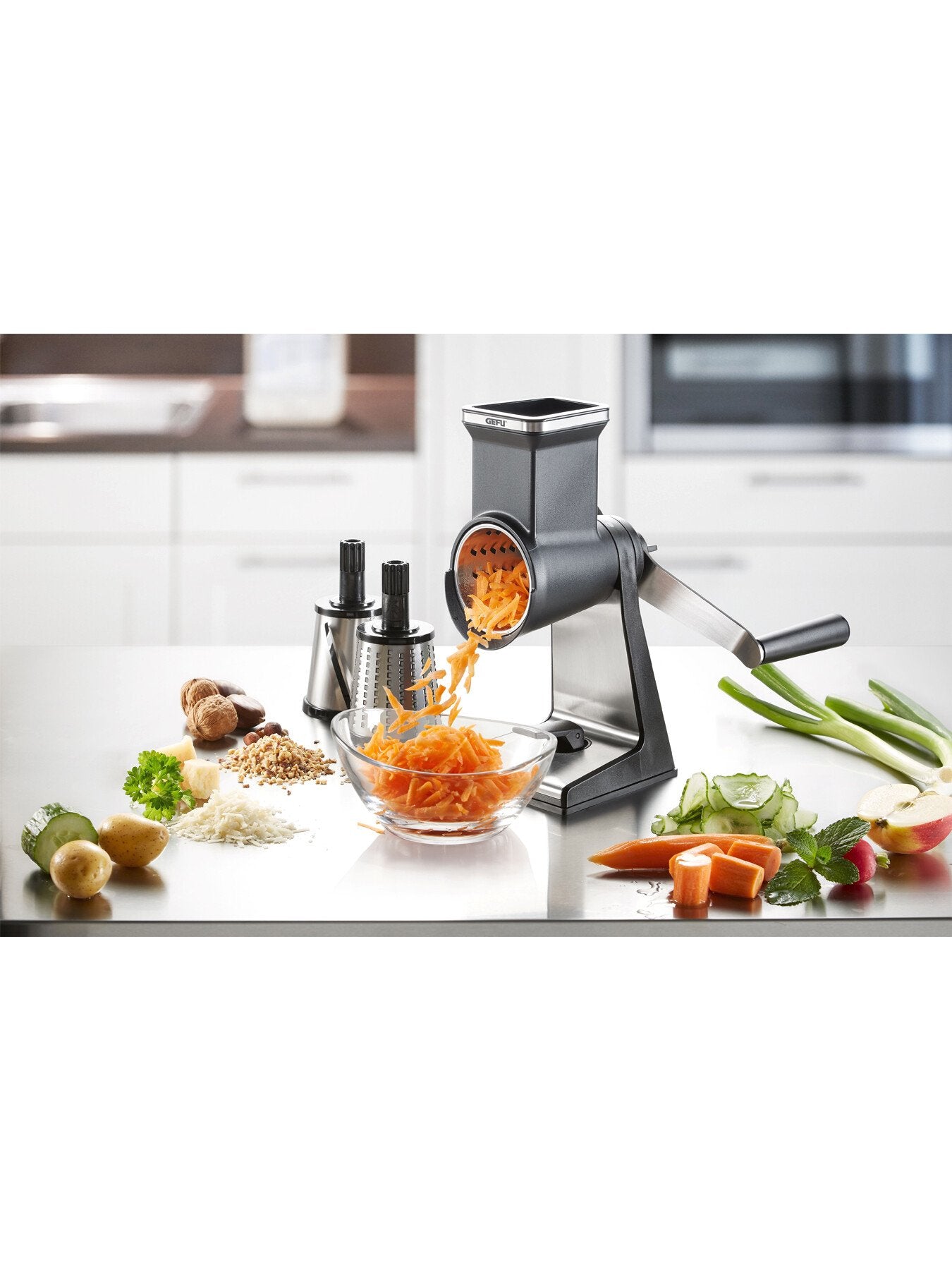 TRANSFORMA Rotary Grater with 3 Drums