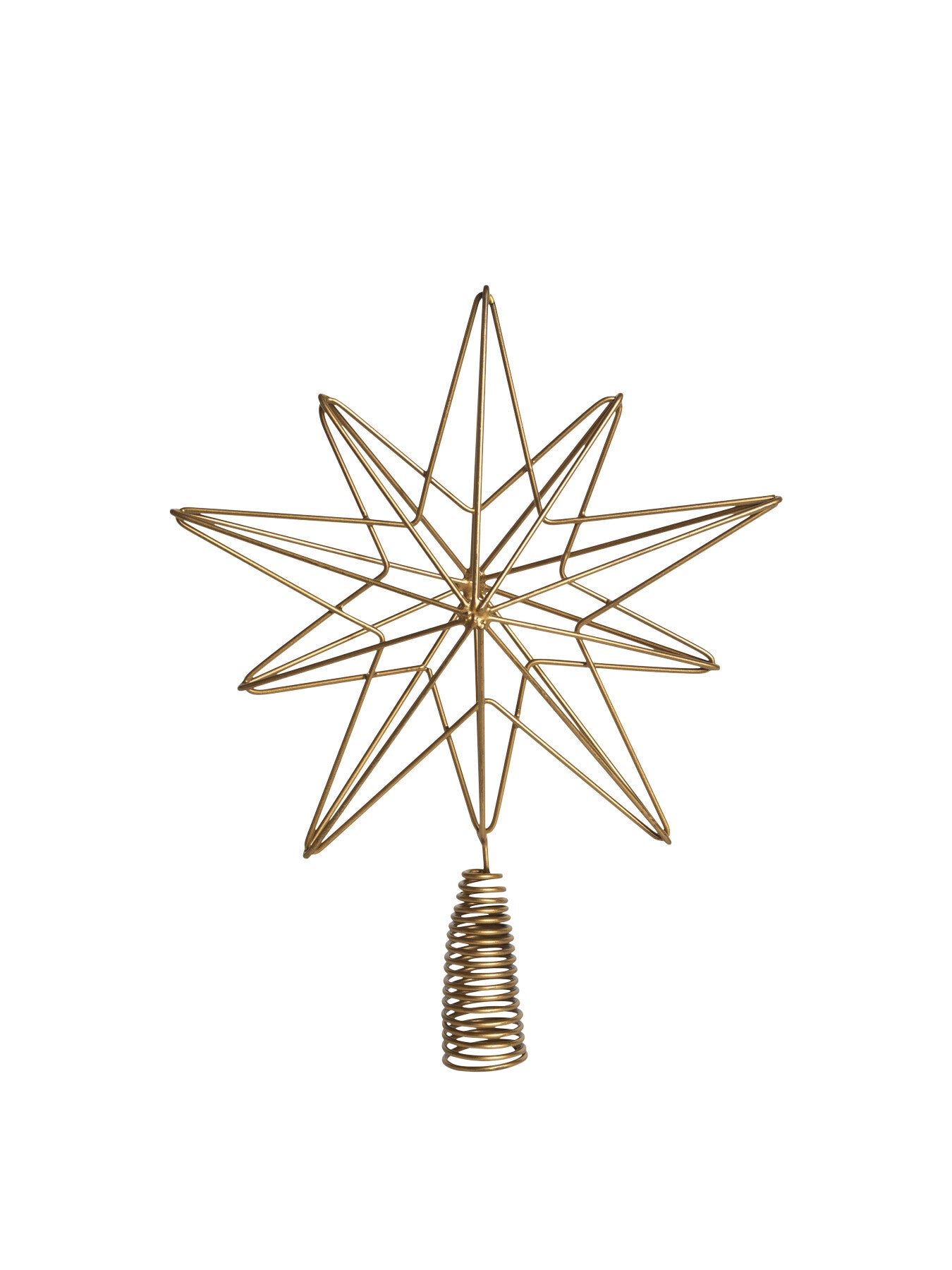Talini Star Brass Christmas Tree Topper