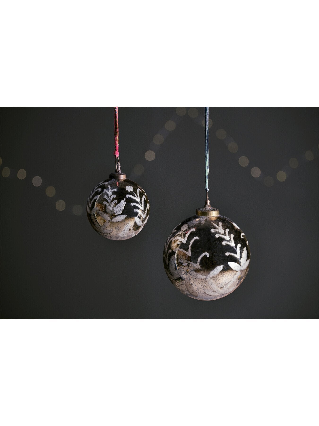 Antique Gold Glass Giant Bauble 20cm
