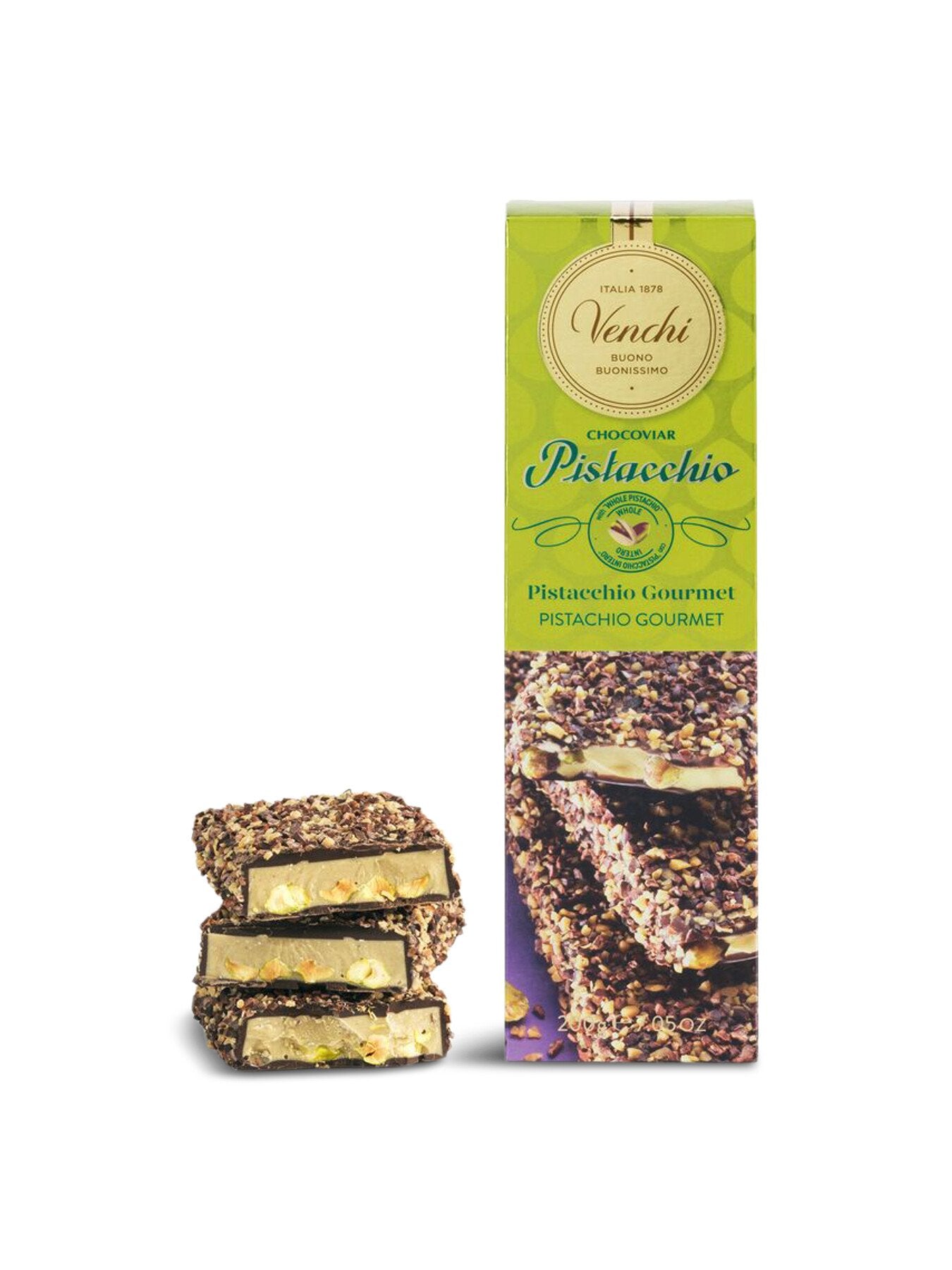 Chocoviar Pistachio Soft Bar 200g