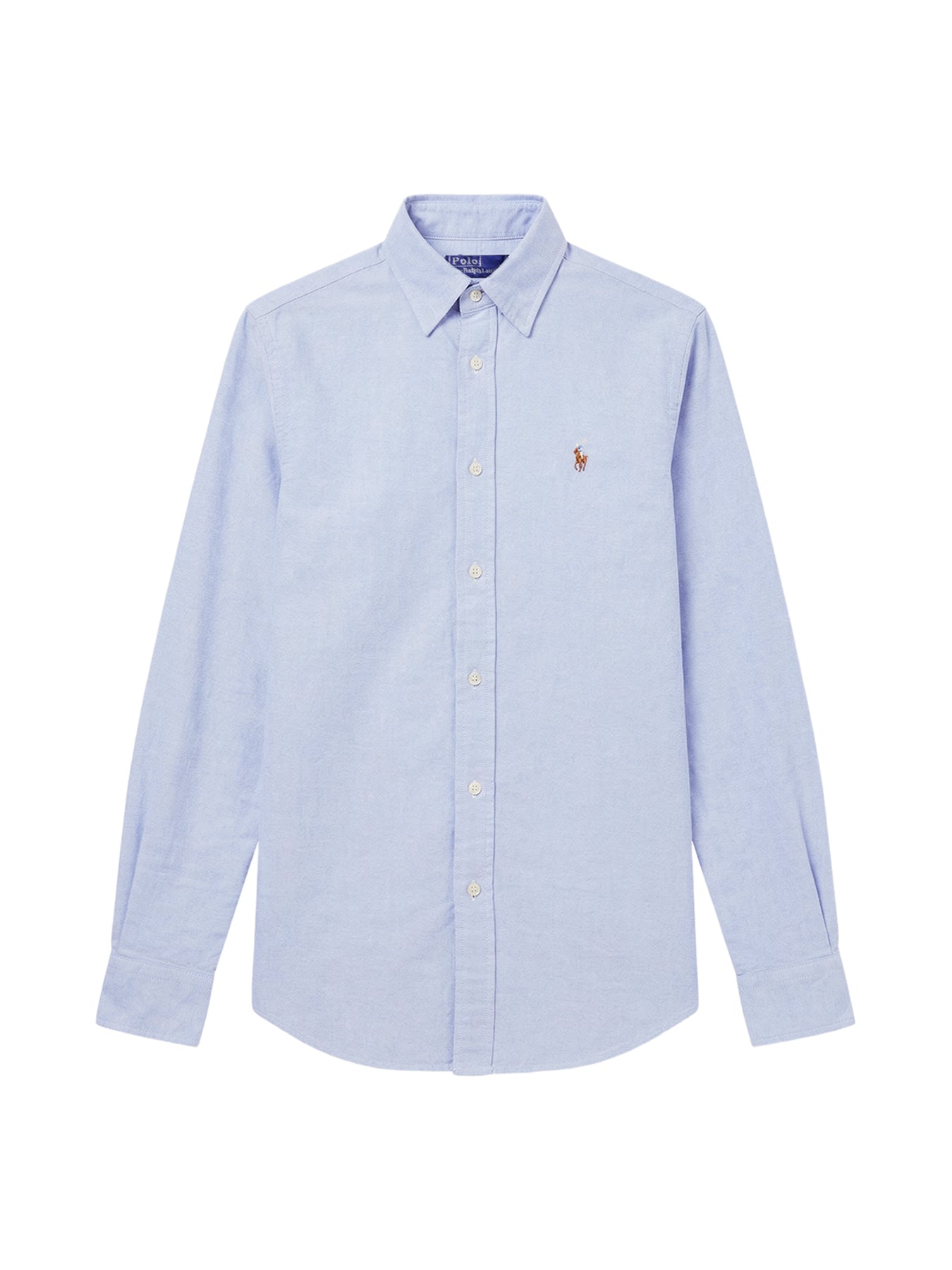 Long Sleeve Button Front Shirt Bsr Blue
