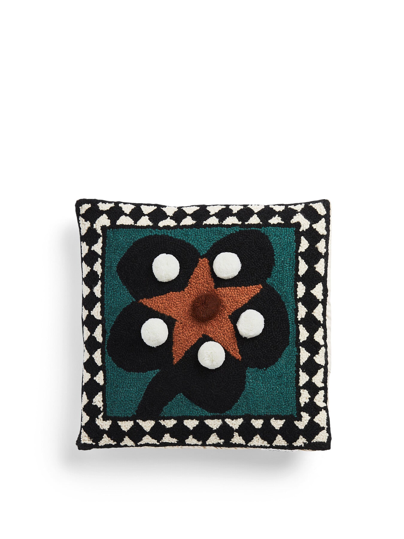 Teal and Pearls Cushion