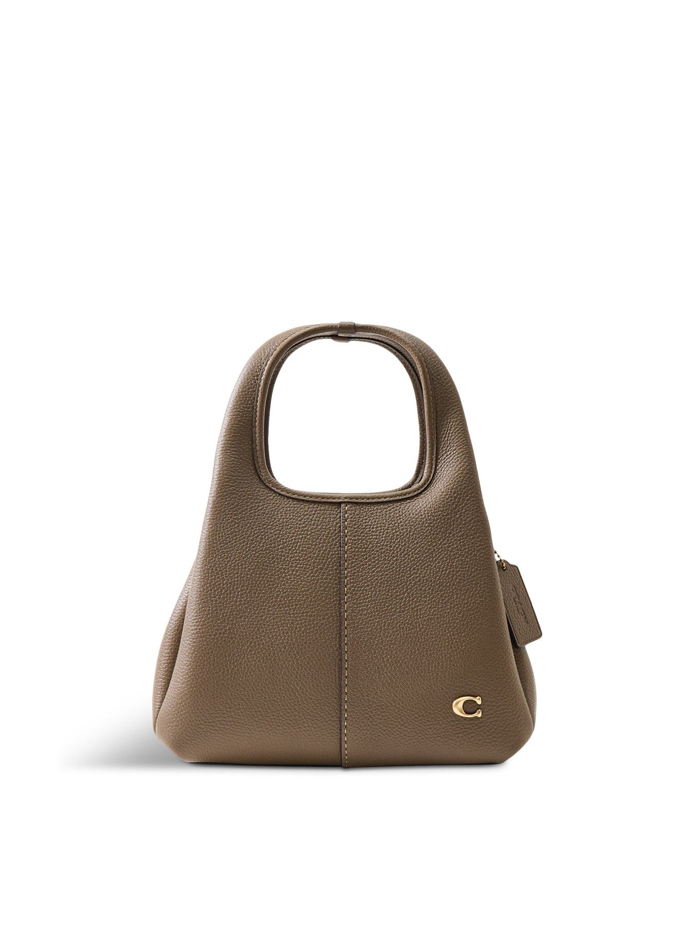 Lana 23 Leather Shoulder Bag Dark Stone
