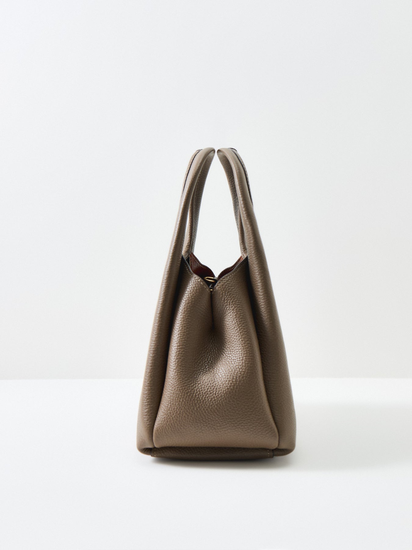 Lana 23 Leather Shoulder Bag Dark Stone