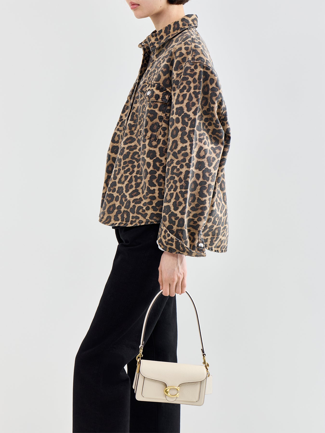Tabby 20 Leather Shoulder Bag Chalk