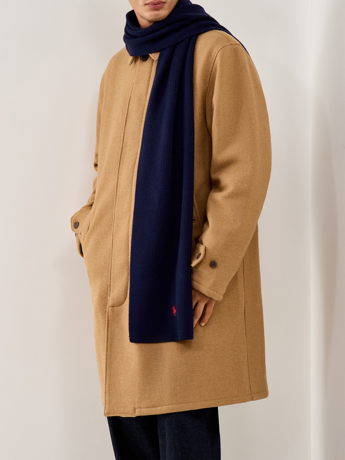 Polo Merino Scarf Hunter Navy