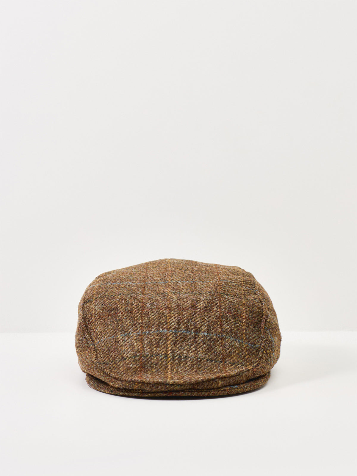 Wool Fonthill Check Tweed Flat Cap - Chestnut