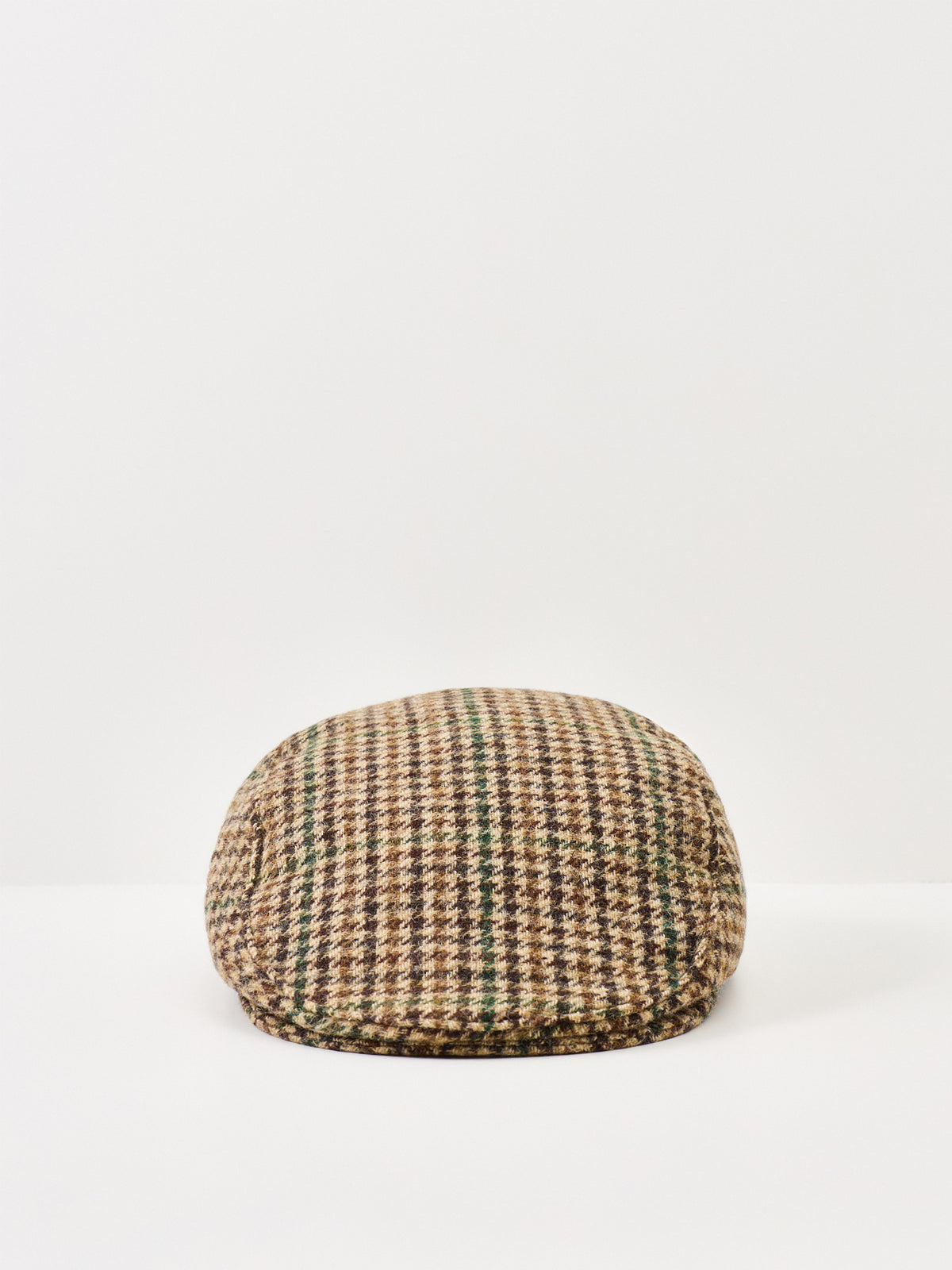 Wool Shearwater Dogtooth Flat Cap - Brown