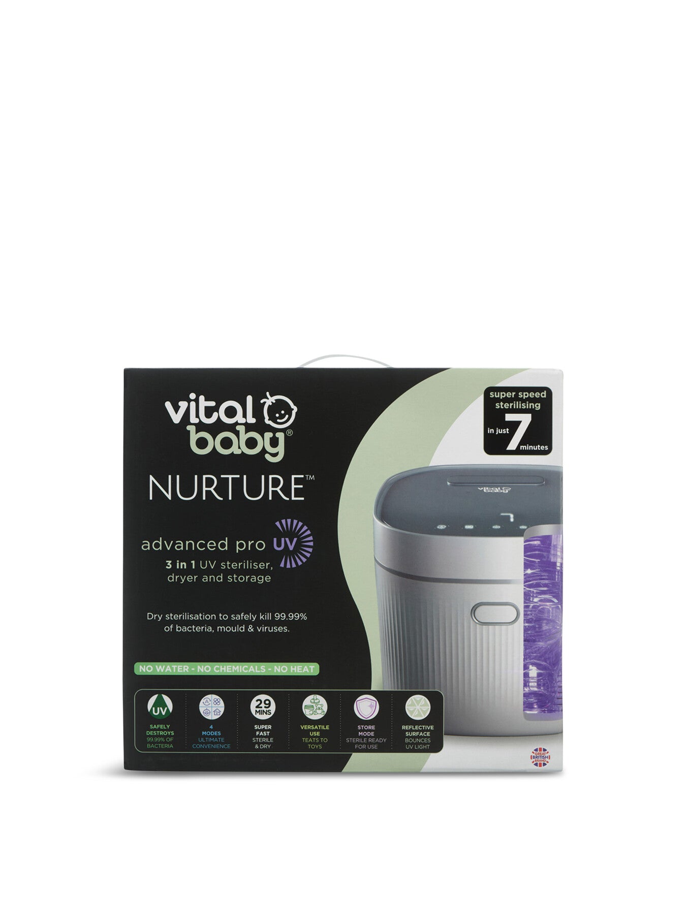 Vital Baby NURTURE advanced pro UV steriliser dryer