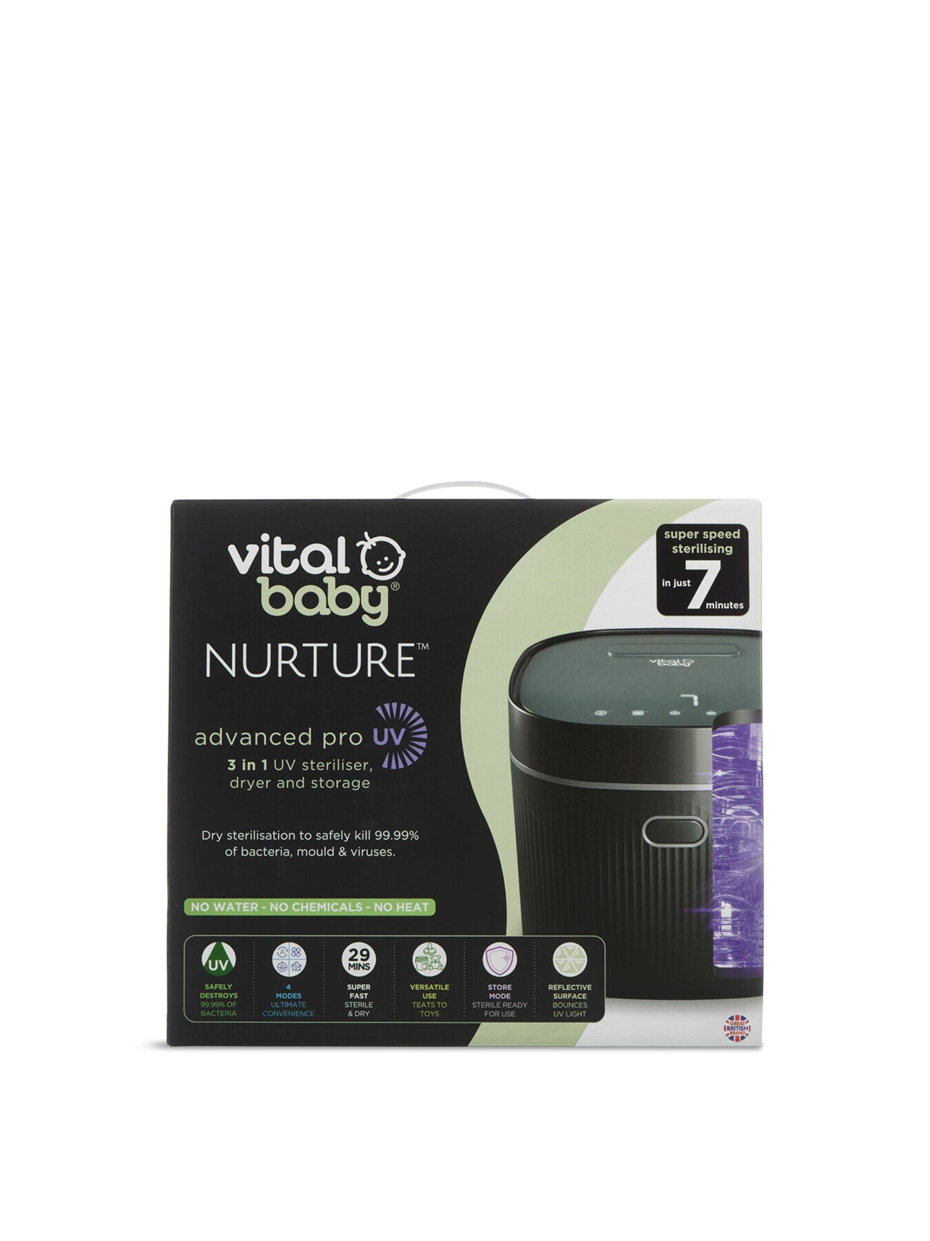 Vital Baby NURTURE advanced pro UV steriliser dryer