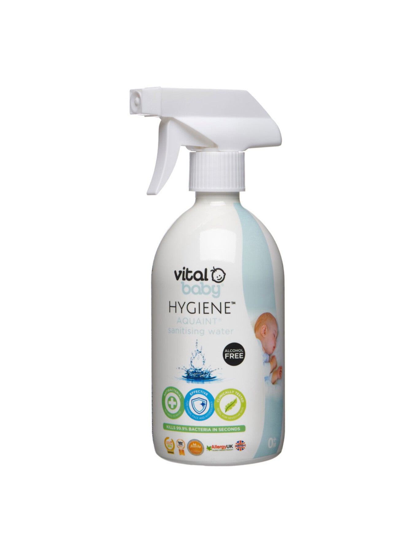 Vital Baby HYGIENE AQUAINT® sanitising water 500ml