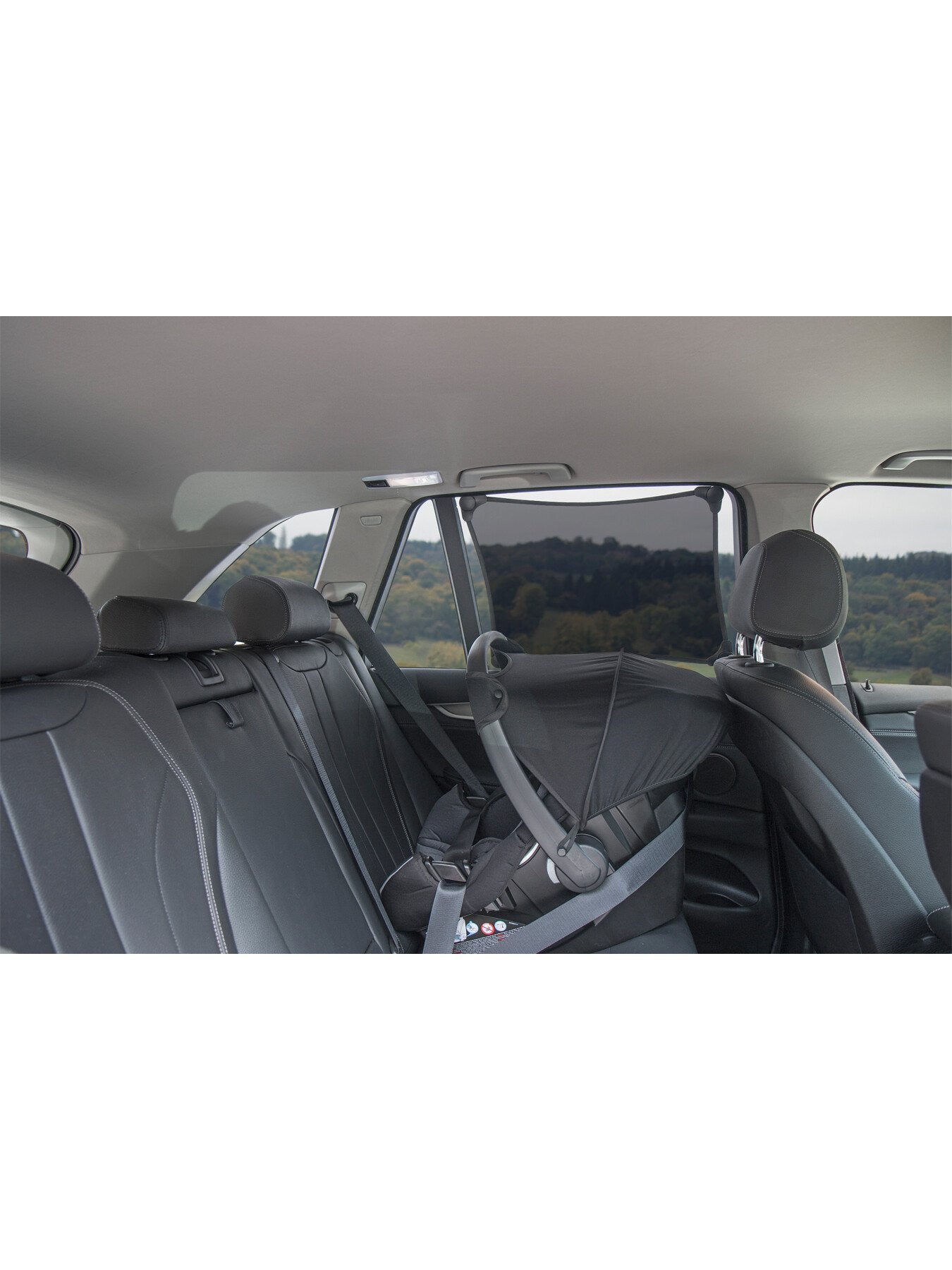 Car Stretch Window Shade Black