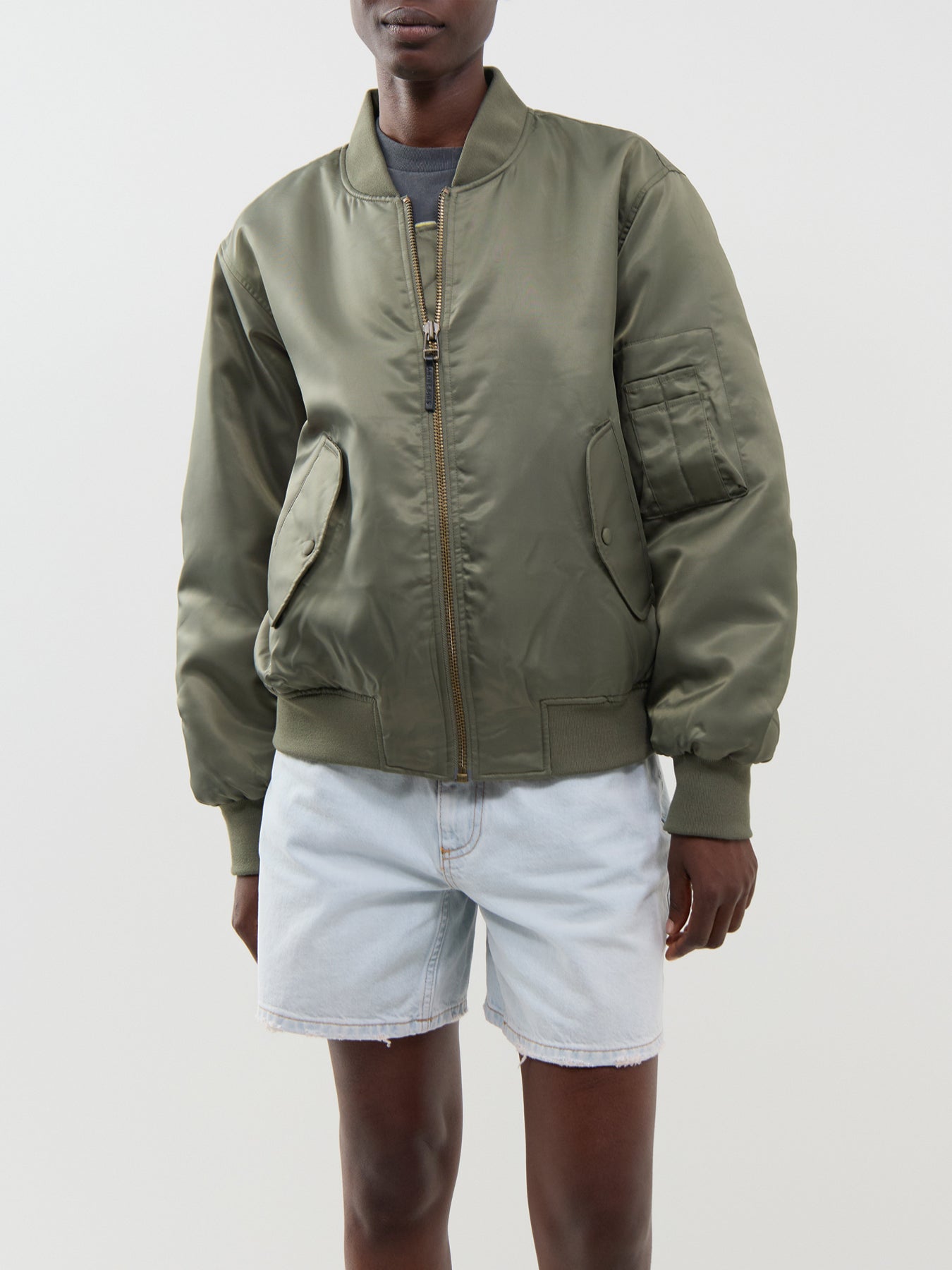 LEON BOMBER ARMY GREEN