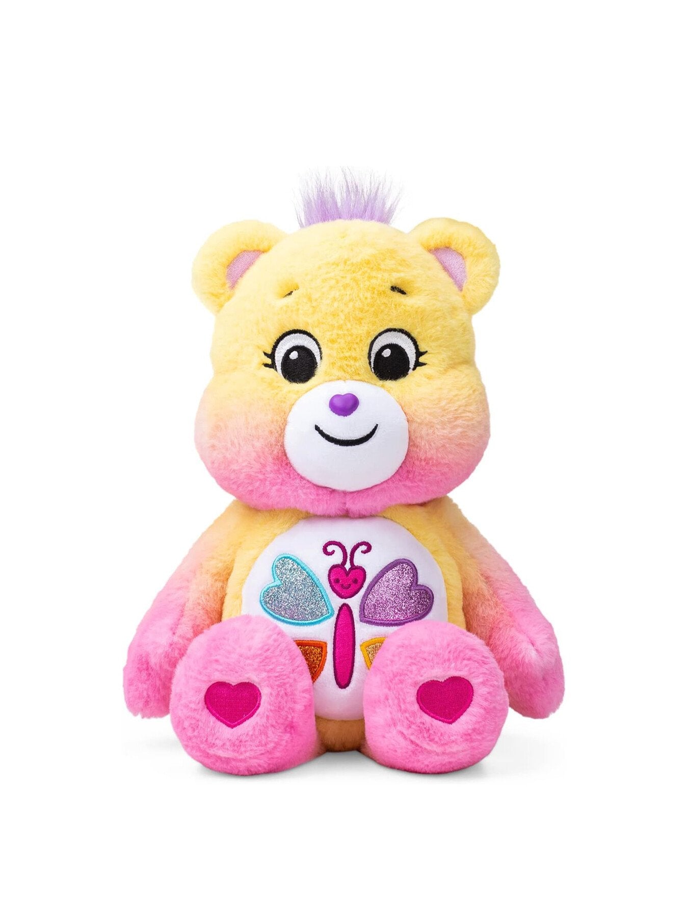 Care Bears 35cm Medium Plush - Calming Heart Bear Cucumber Melon scented with glitter