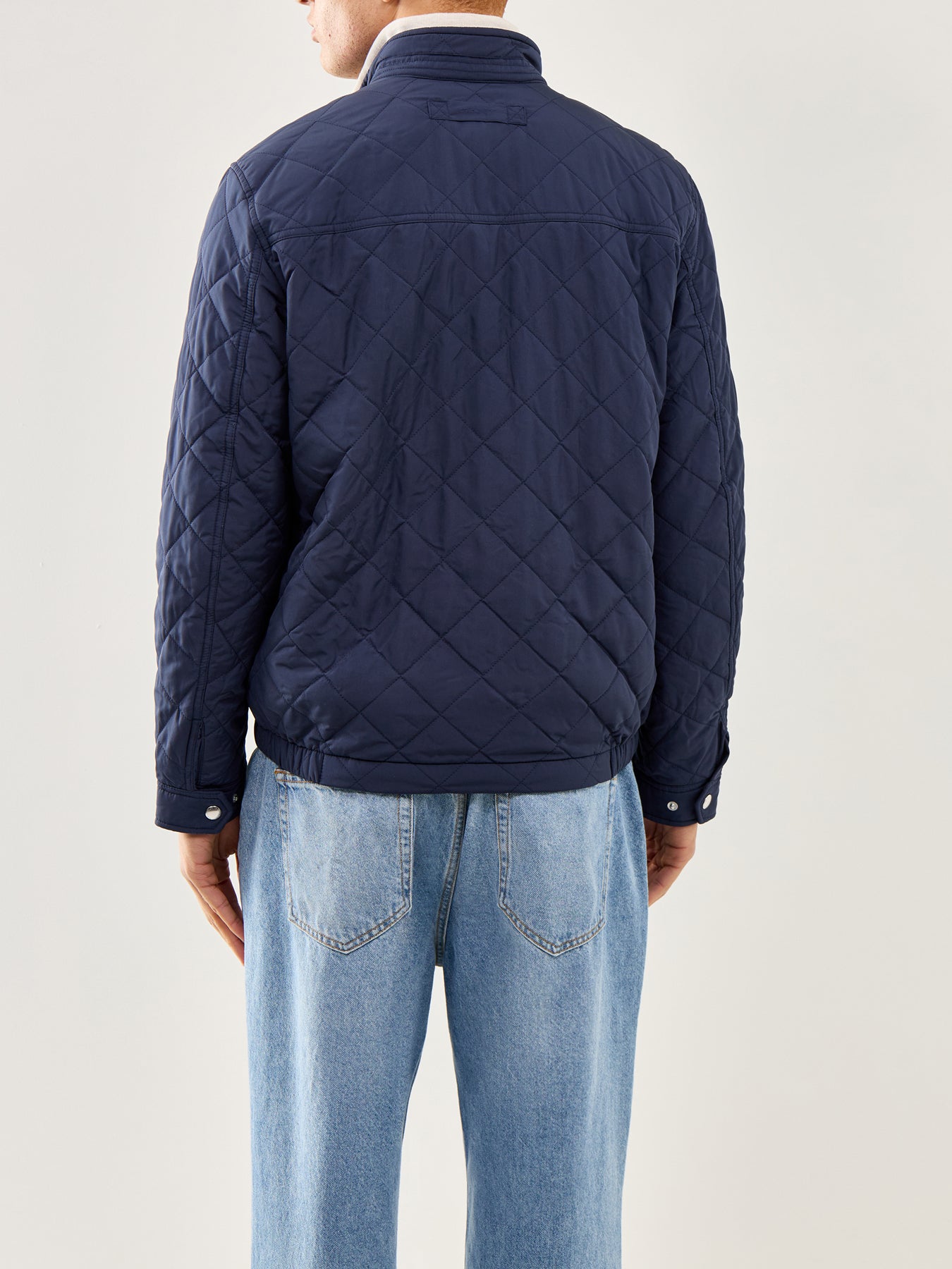 Quilted Windcheater Jacket Navy