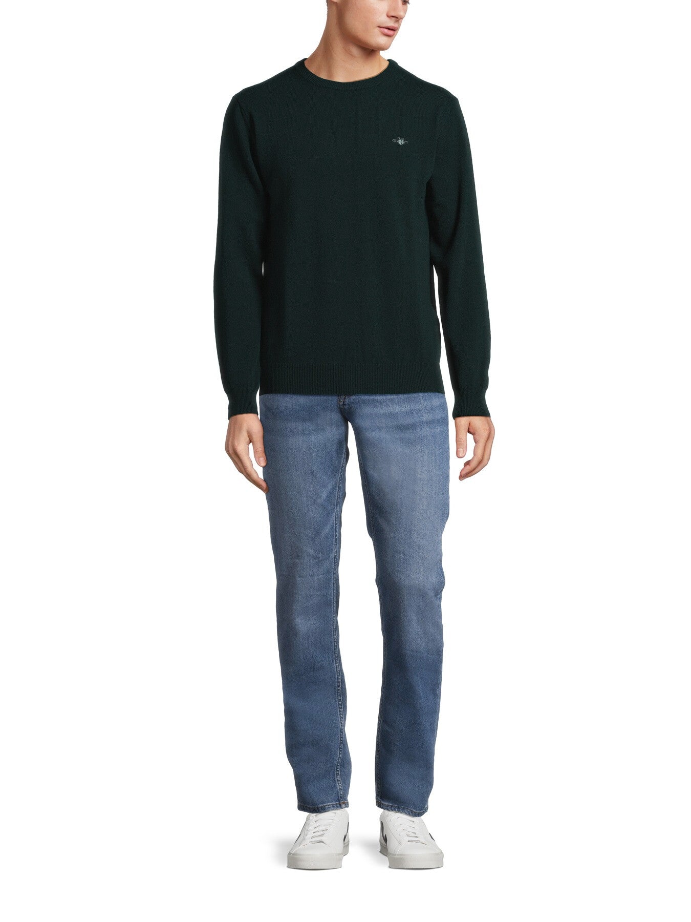 Crew Neck Superfine Lambswool Sweater