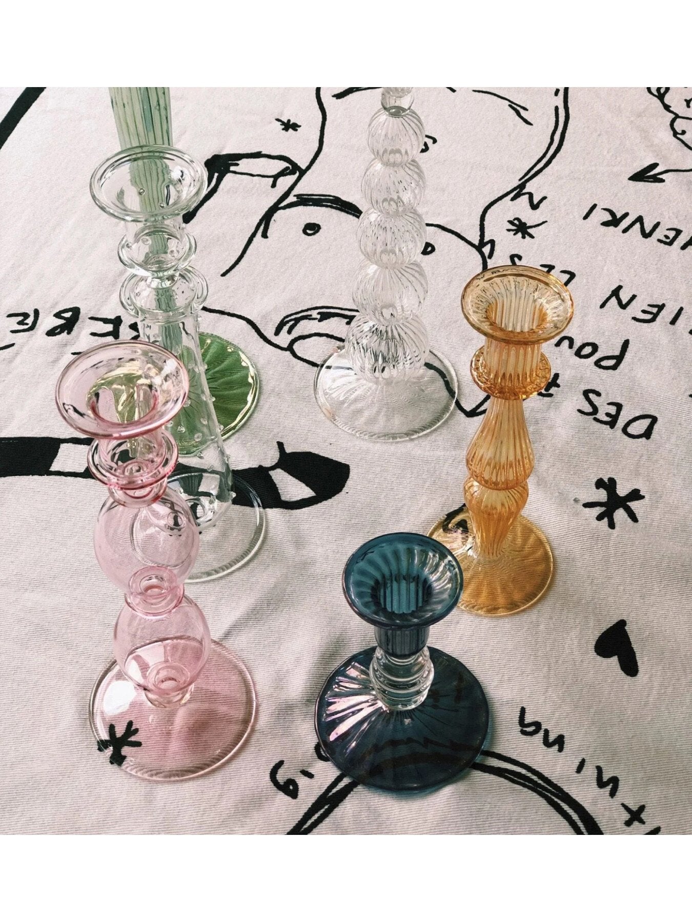 Olympia Glass Candle Holder